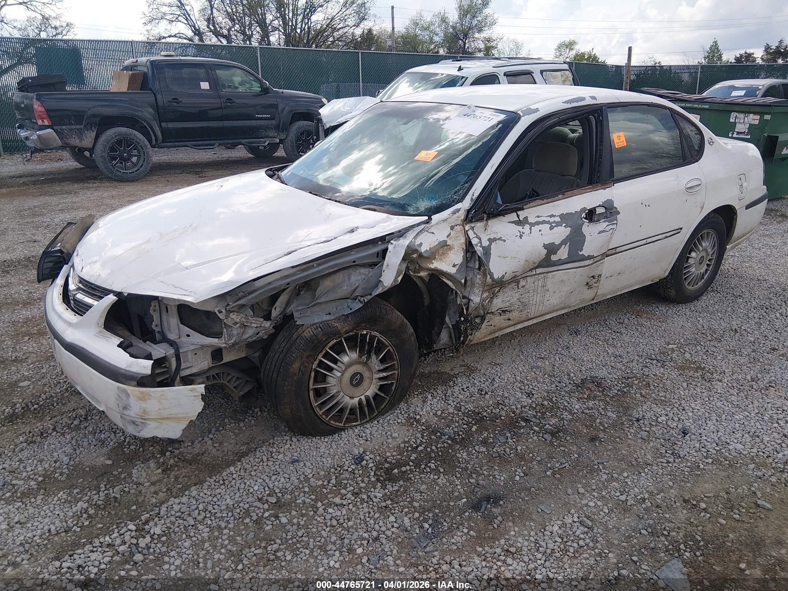 2000 Chevrolet Impala   Белый vin: 2G1WF52K8Y9269121