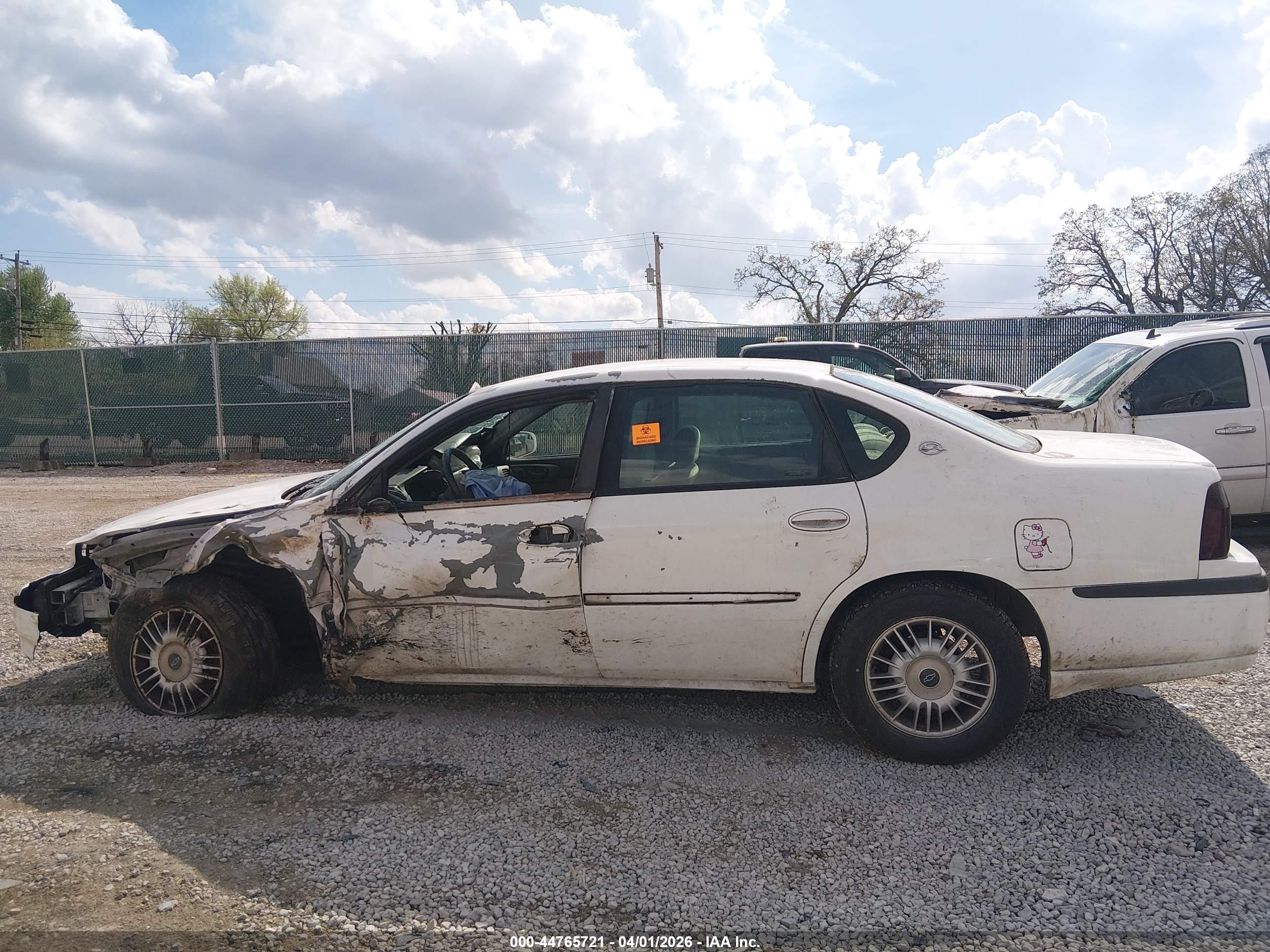 2000 Chevrolet Impala   Белый vin: 2G1WF52K8Y9269121