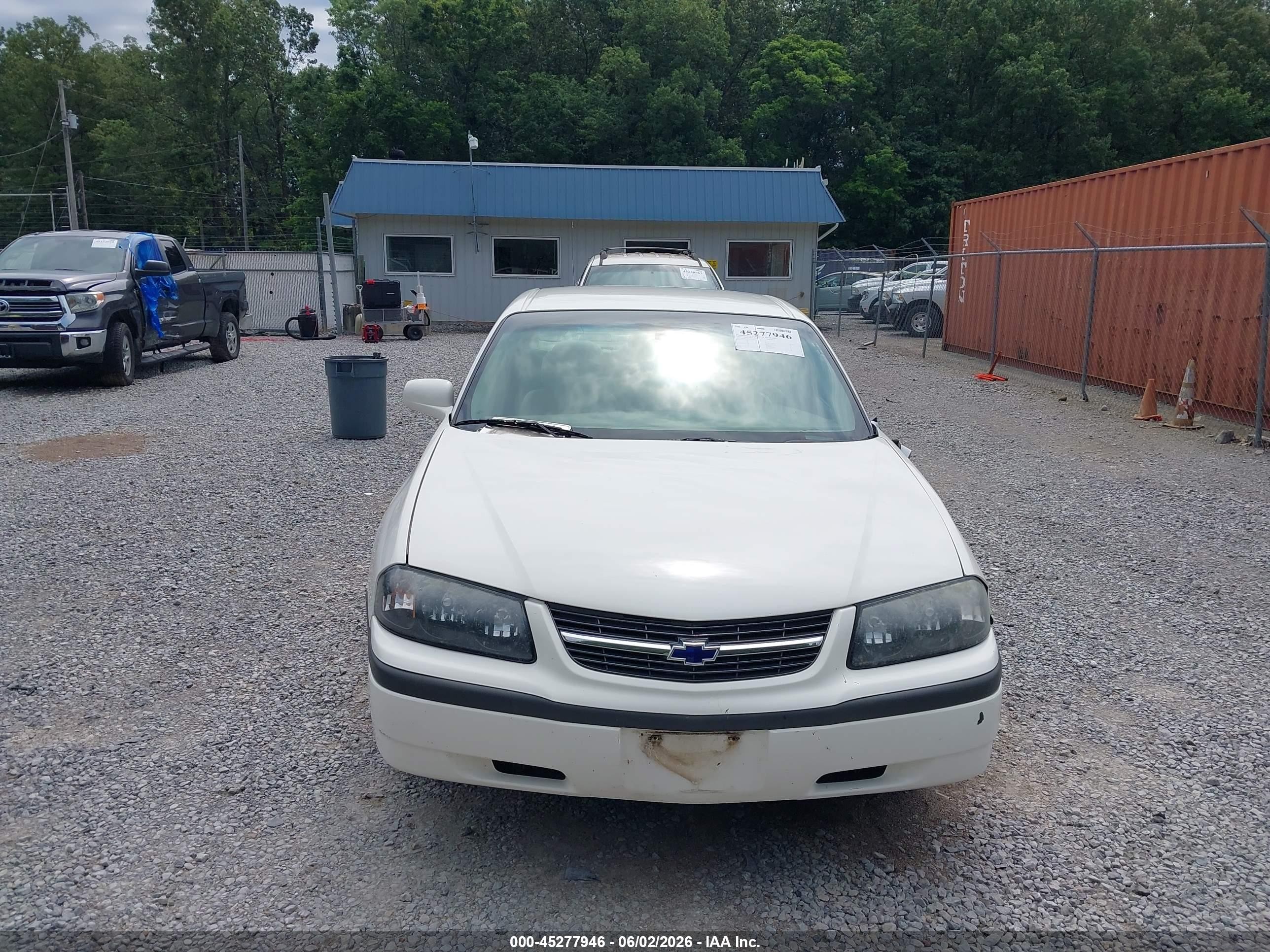 2003 Chevrolet Impala   Белый vin: 2G1WF52K939305391