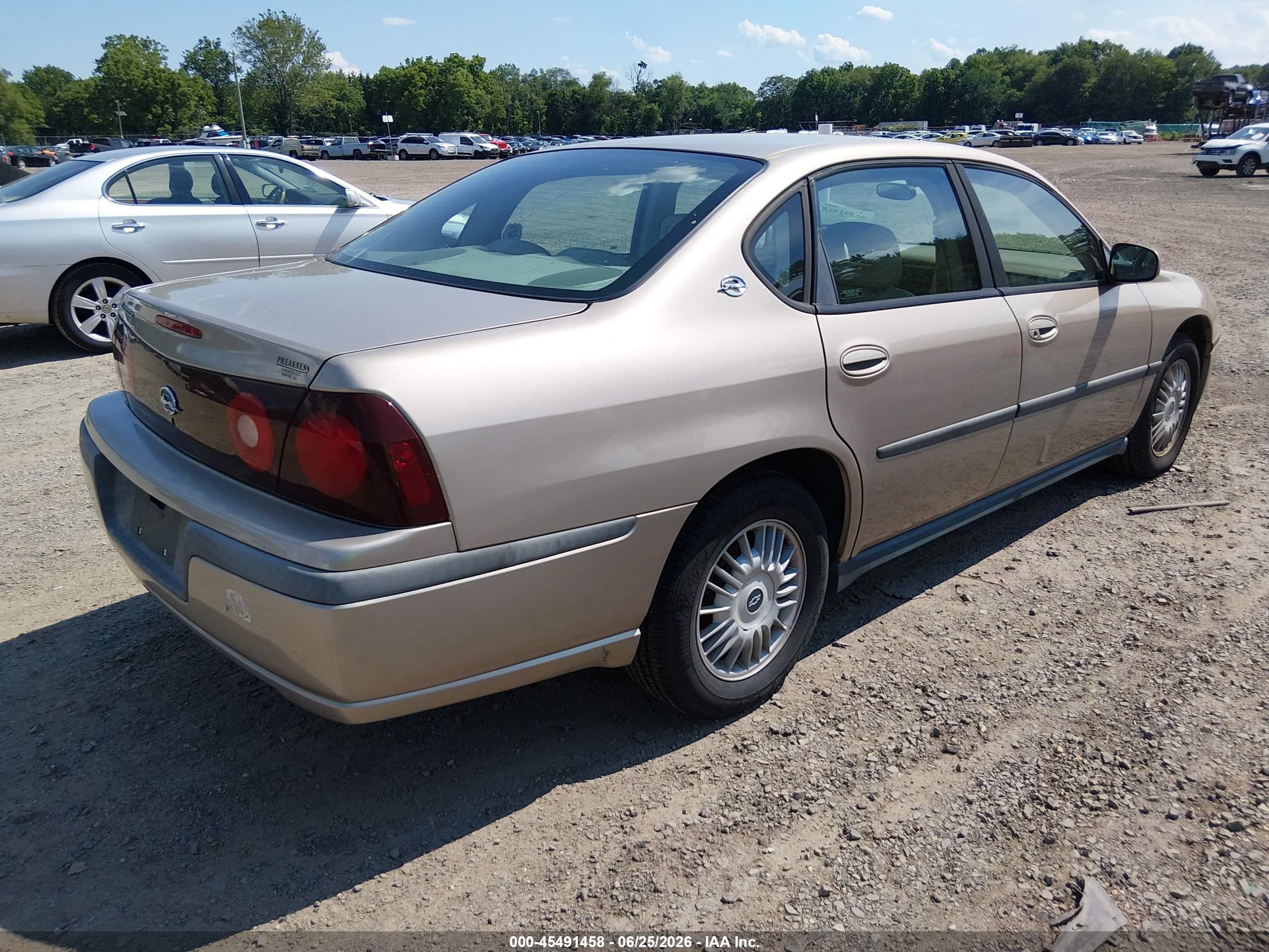 2001 Chevrolet Impala   Brown vin: 2G1WF55E119201139