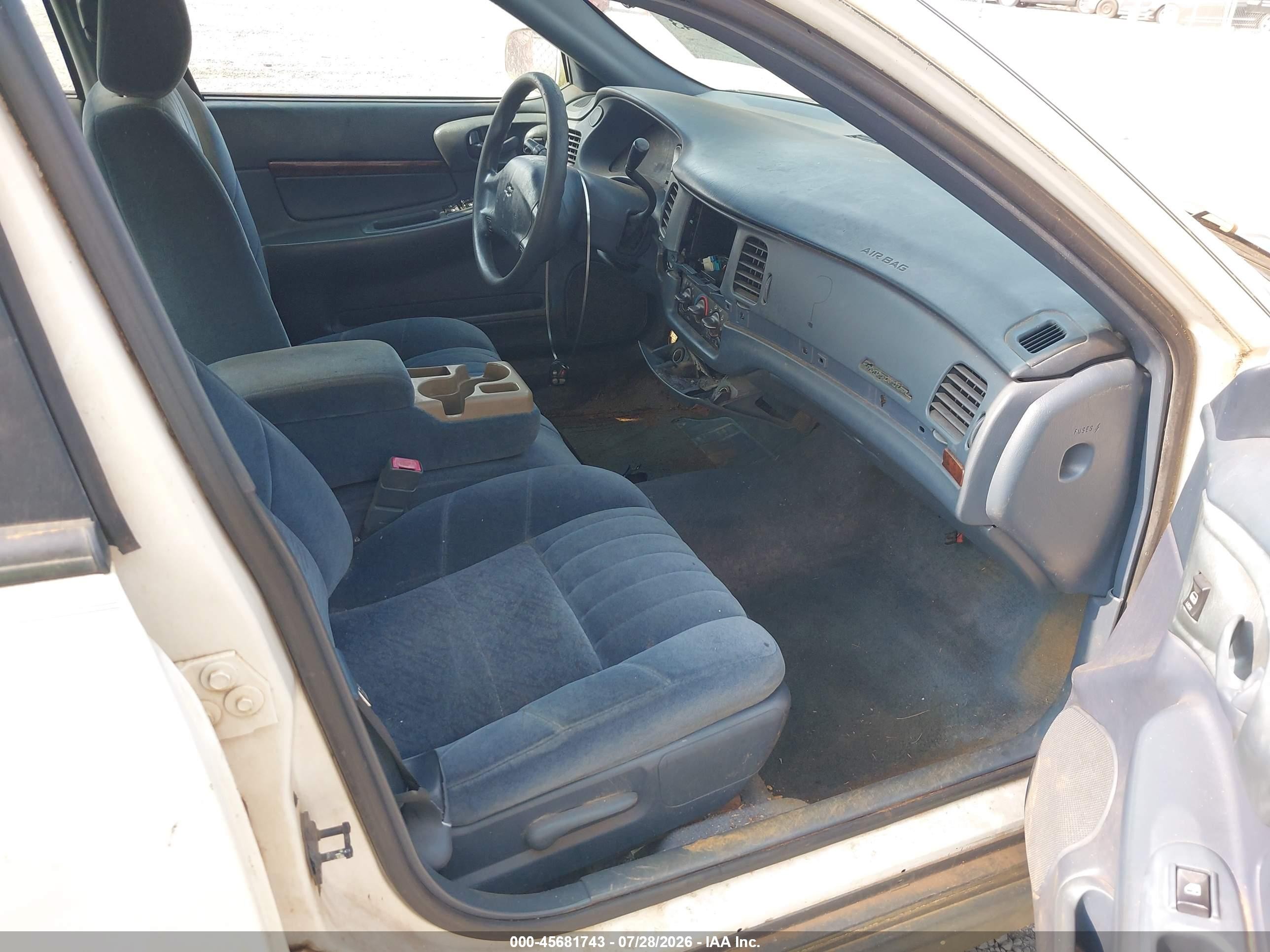 2001 Chevrolet Impala   White vin: 2G1WF55E119278769