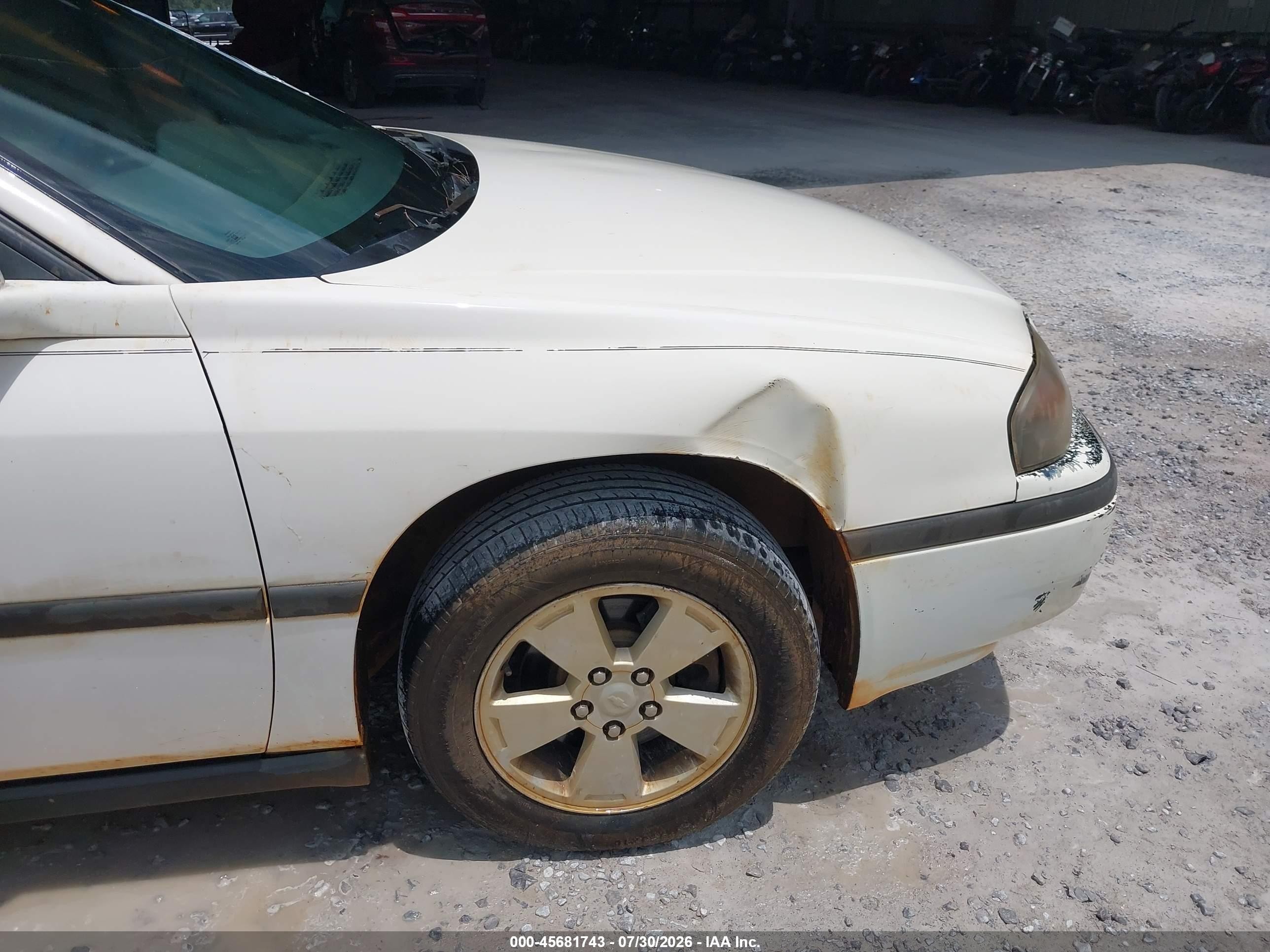 2001 Chevrolet Impala   White vin: 2G1WF55E119278769