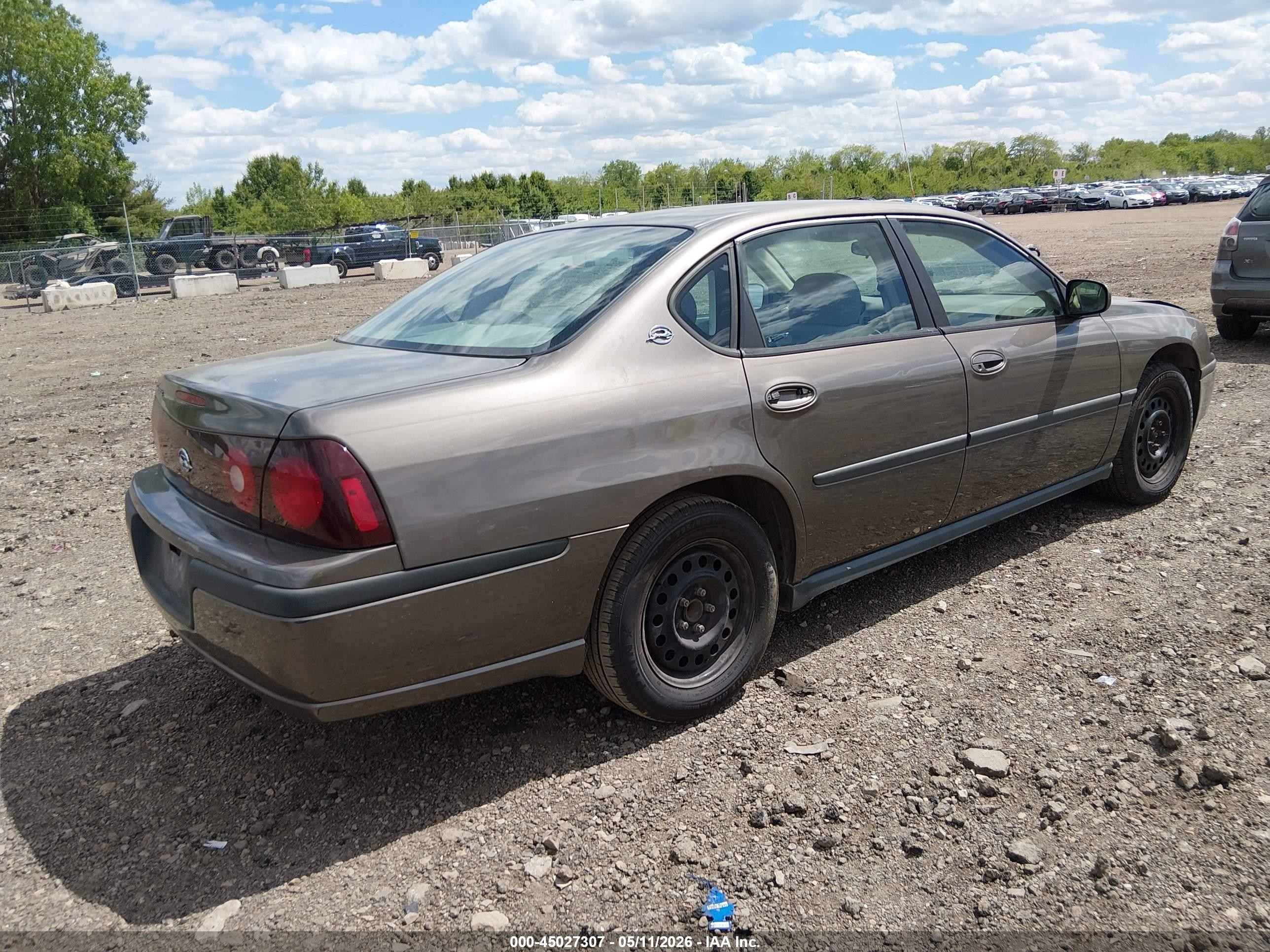 2002 Chevrolet Impala   Бежевый vin: 2G1WF55E229382074
