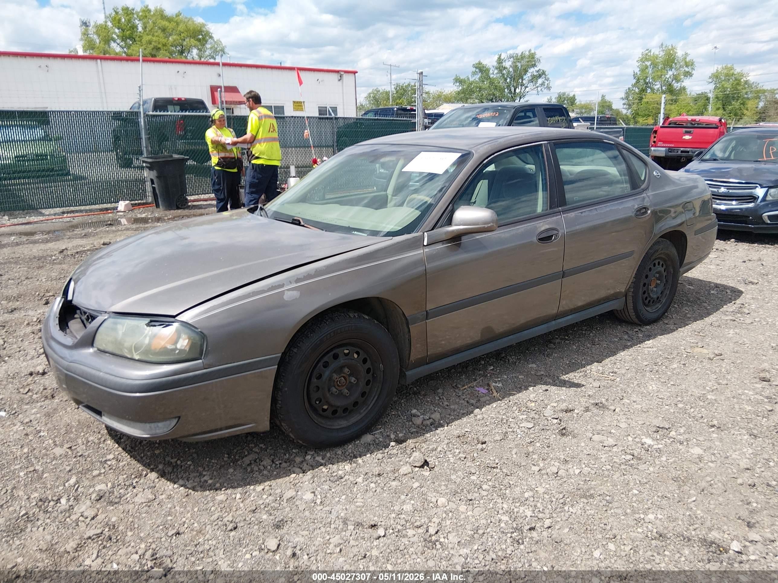 2002 Chevrolet Impala   Бежевый vin: 2G1WF55E229382074