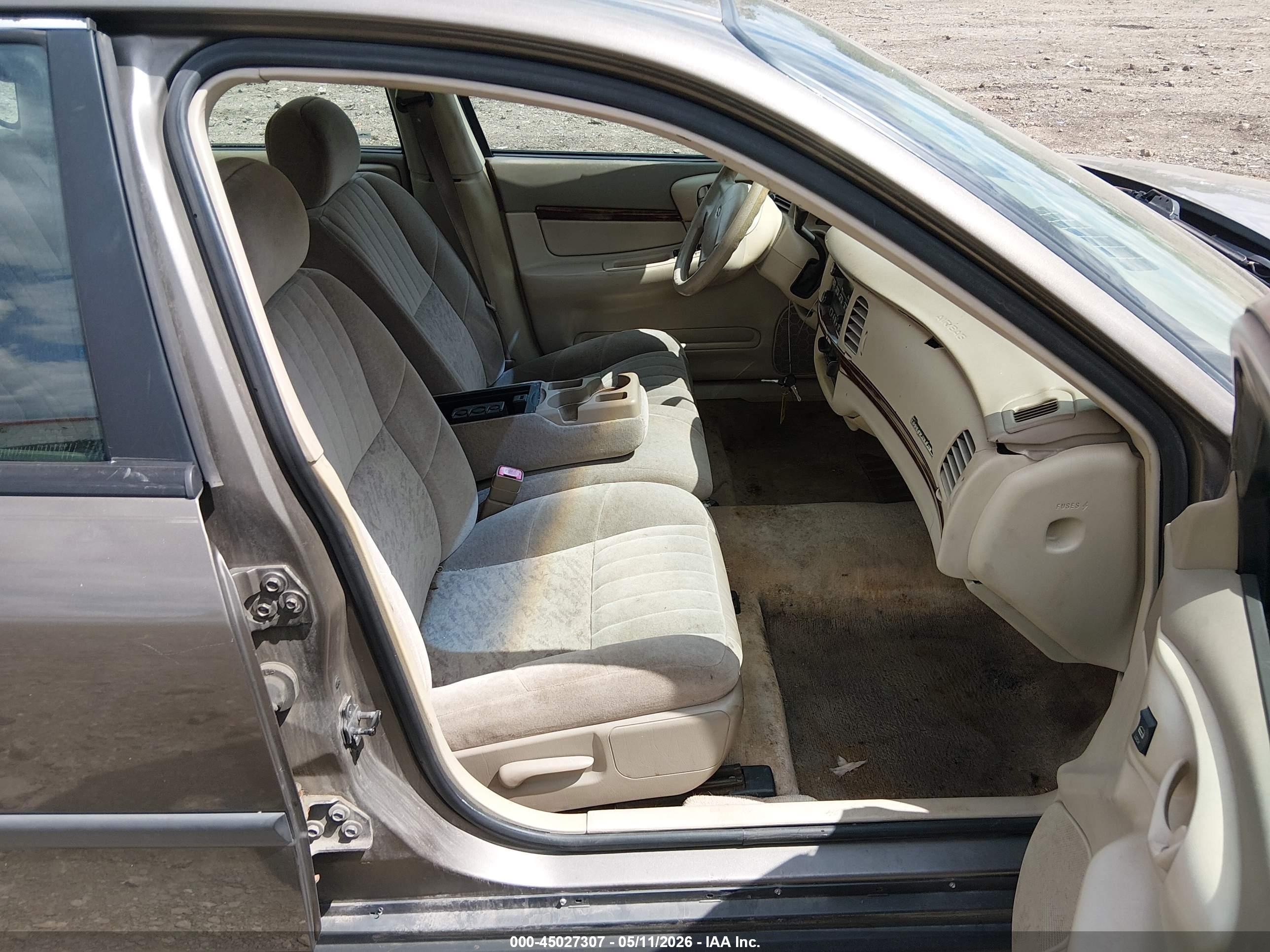 2002 Chevrolet Impala   Бежевый vin: 2G1WF55E229382074