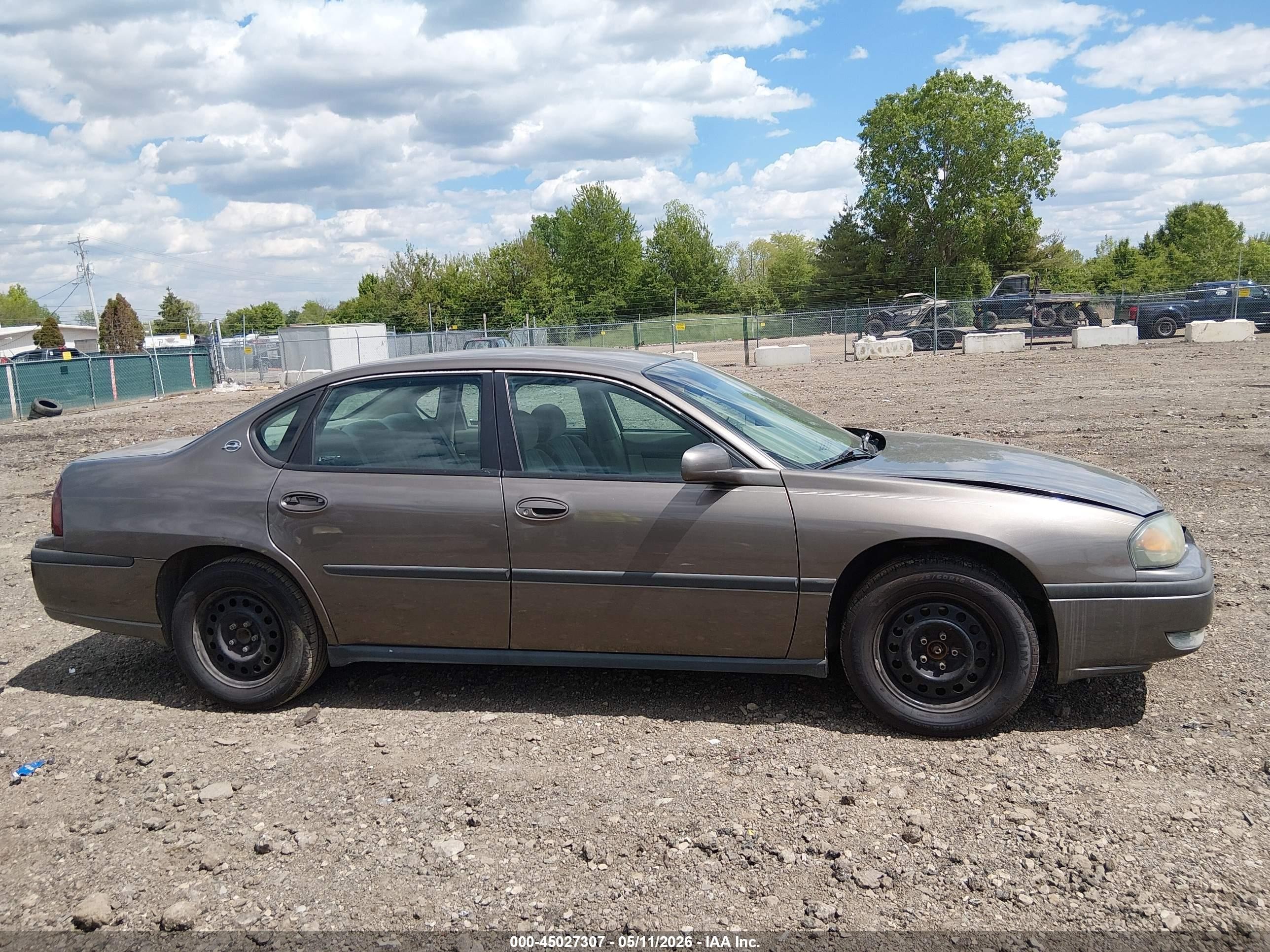 2002 Chevrolet Impala   Бежевый vin: 2G1WF55E229382074
