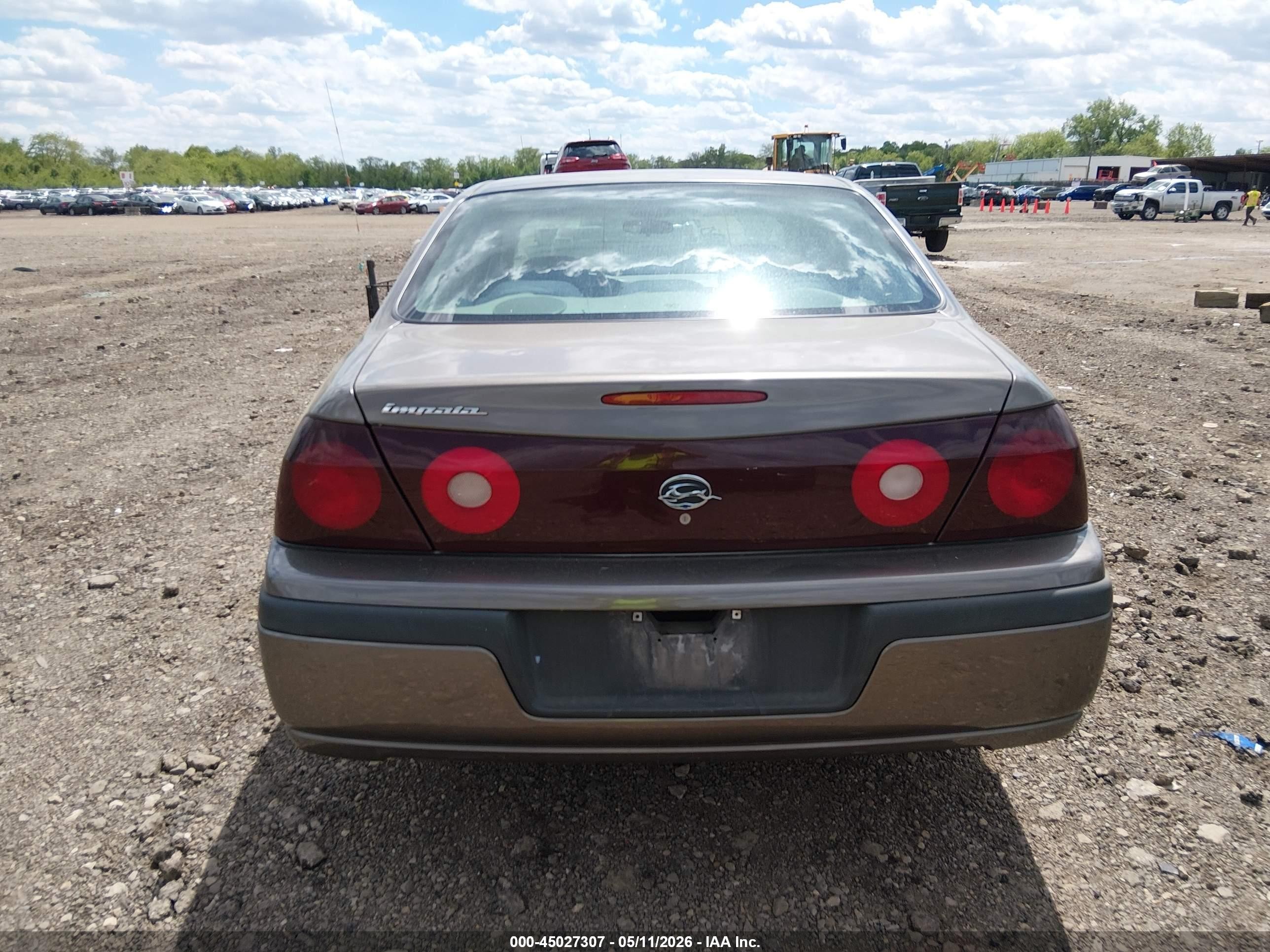 2002 Chevrolet Impala   Бежевый vin: 2G1WF55E229382074