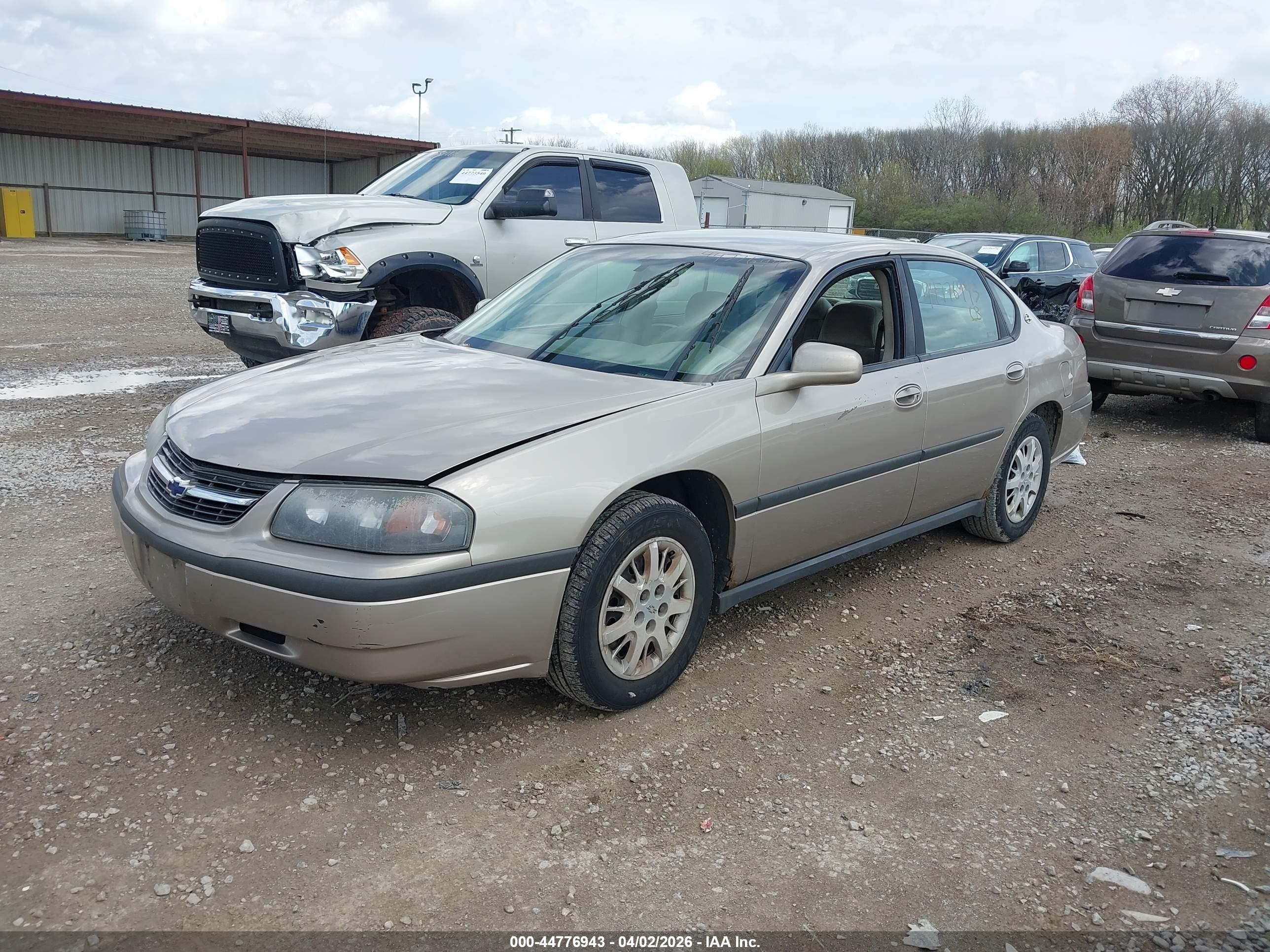 2001 Chevrolet Impala   Золотой vin: 2G1WF55E319304885