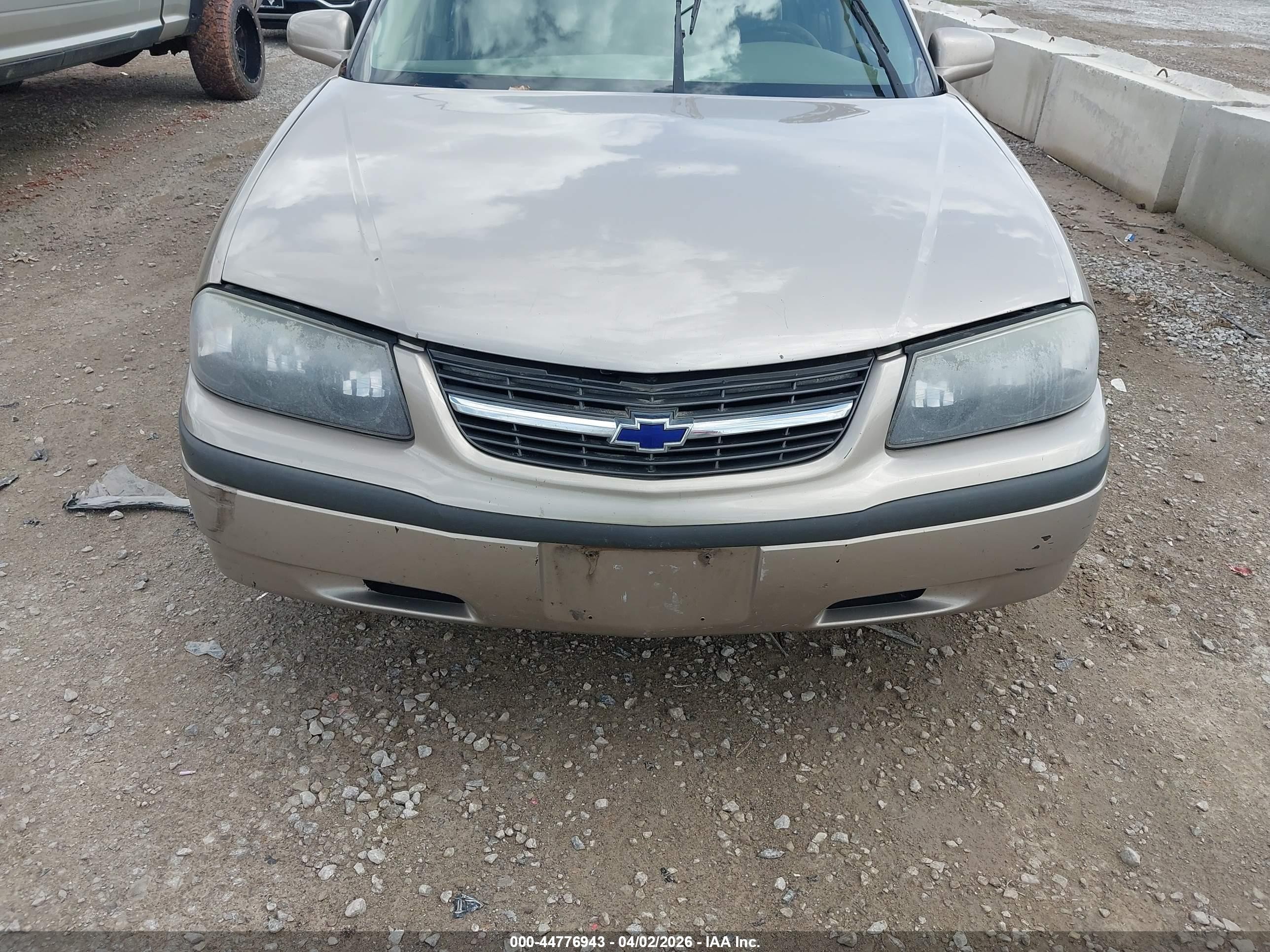 2001 Chevrolet Impala   Золотой vin: 2G1WF55E319304885