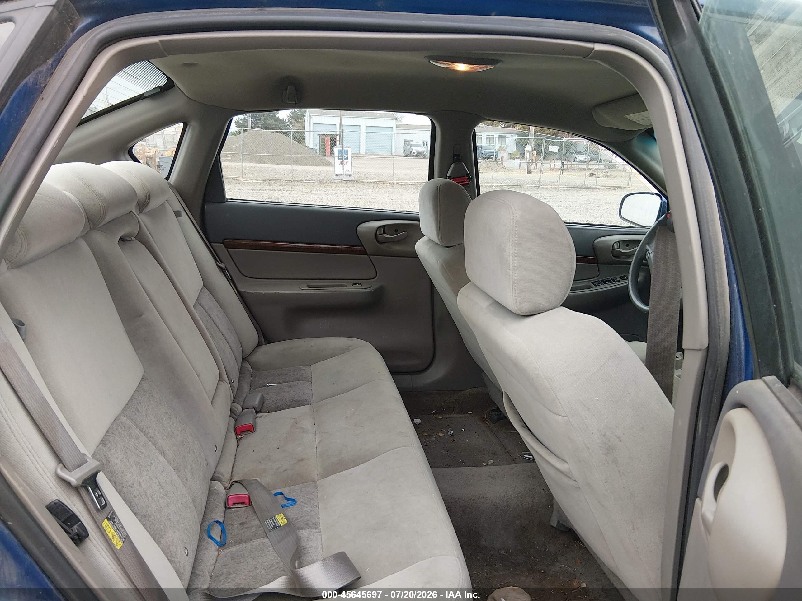 2005 Chevrolet Impala   Blue vin: 2G1WF55E359190344