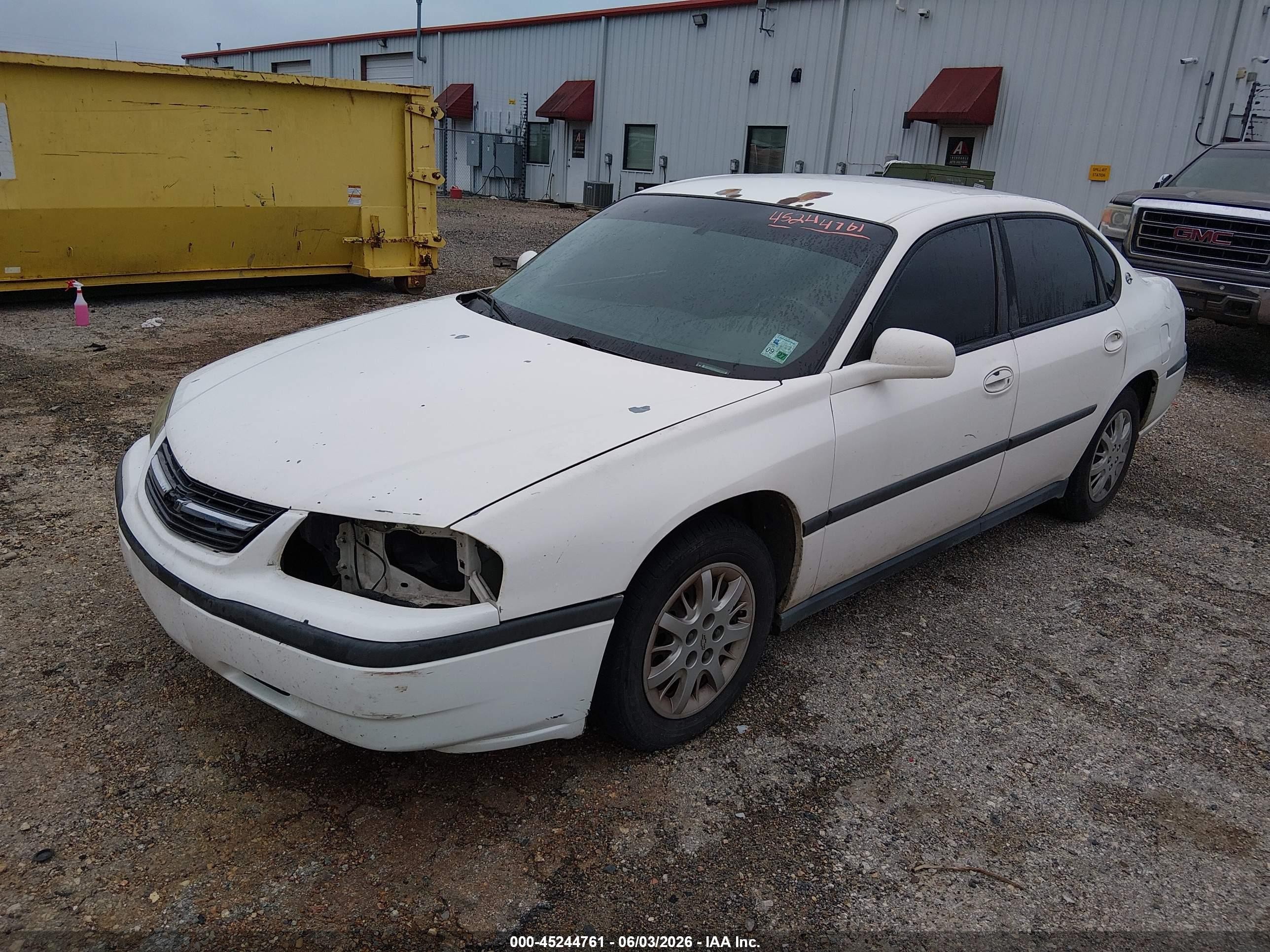 2002 Chevrolet Impala   White vin: 2G1WF55E429107029