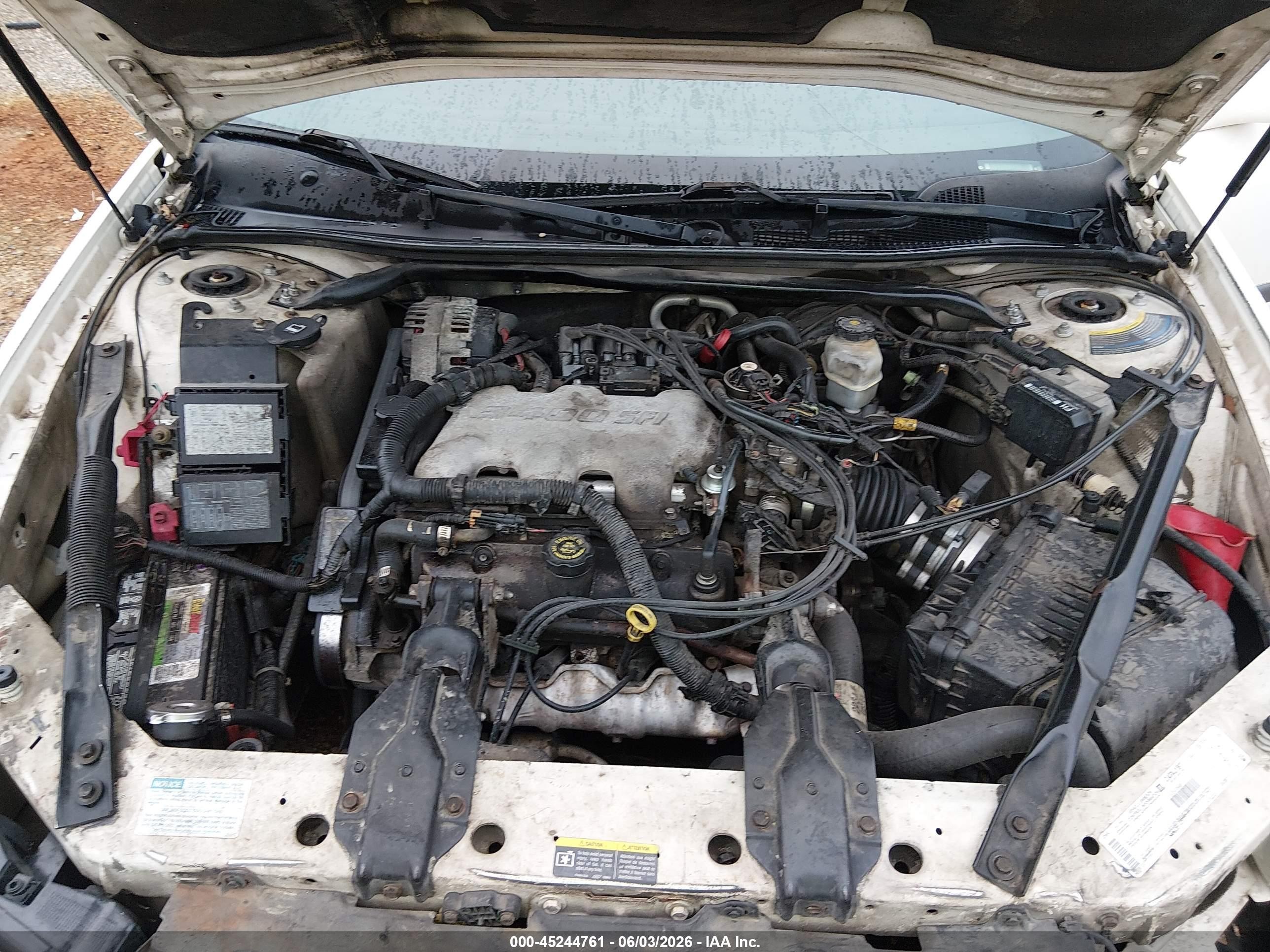 2002 Chevrolet Impala   White vin: 2G1WF55E429107029