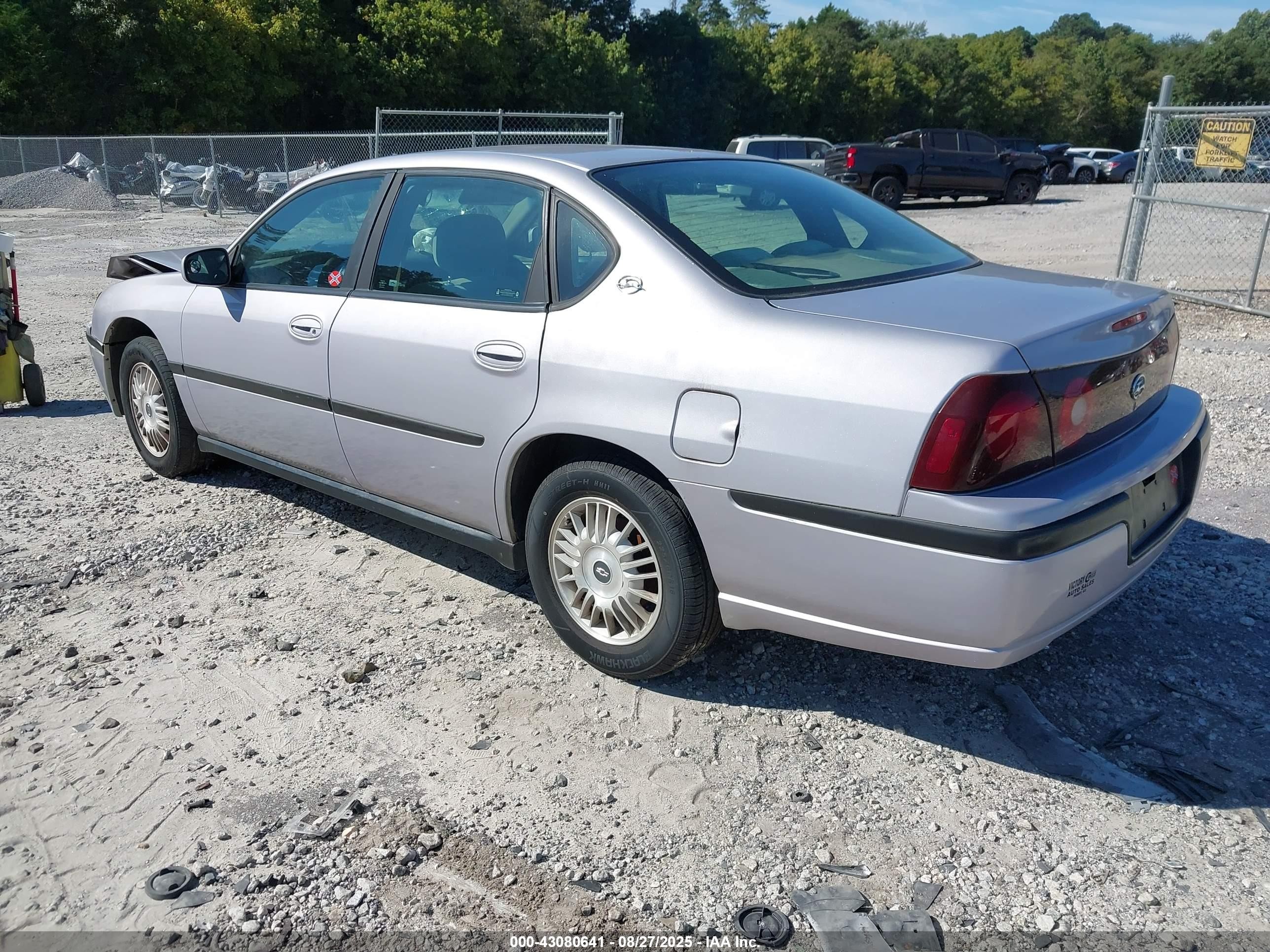 2002 Chevrolet Impala   Silver vin: 2G1WF55E429364689