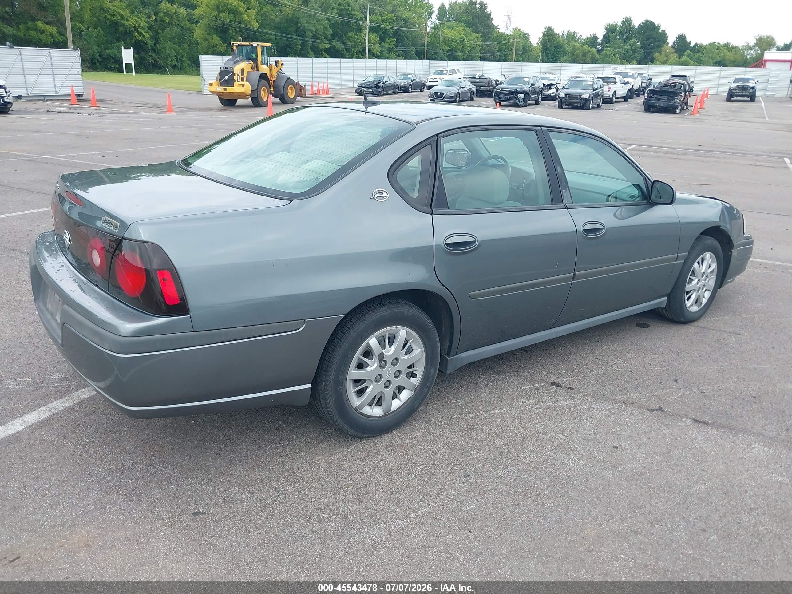 2005 Chevrolet Impala   Серый vin: 2G1WF55E459296026