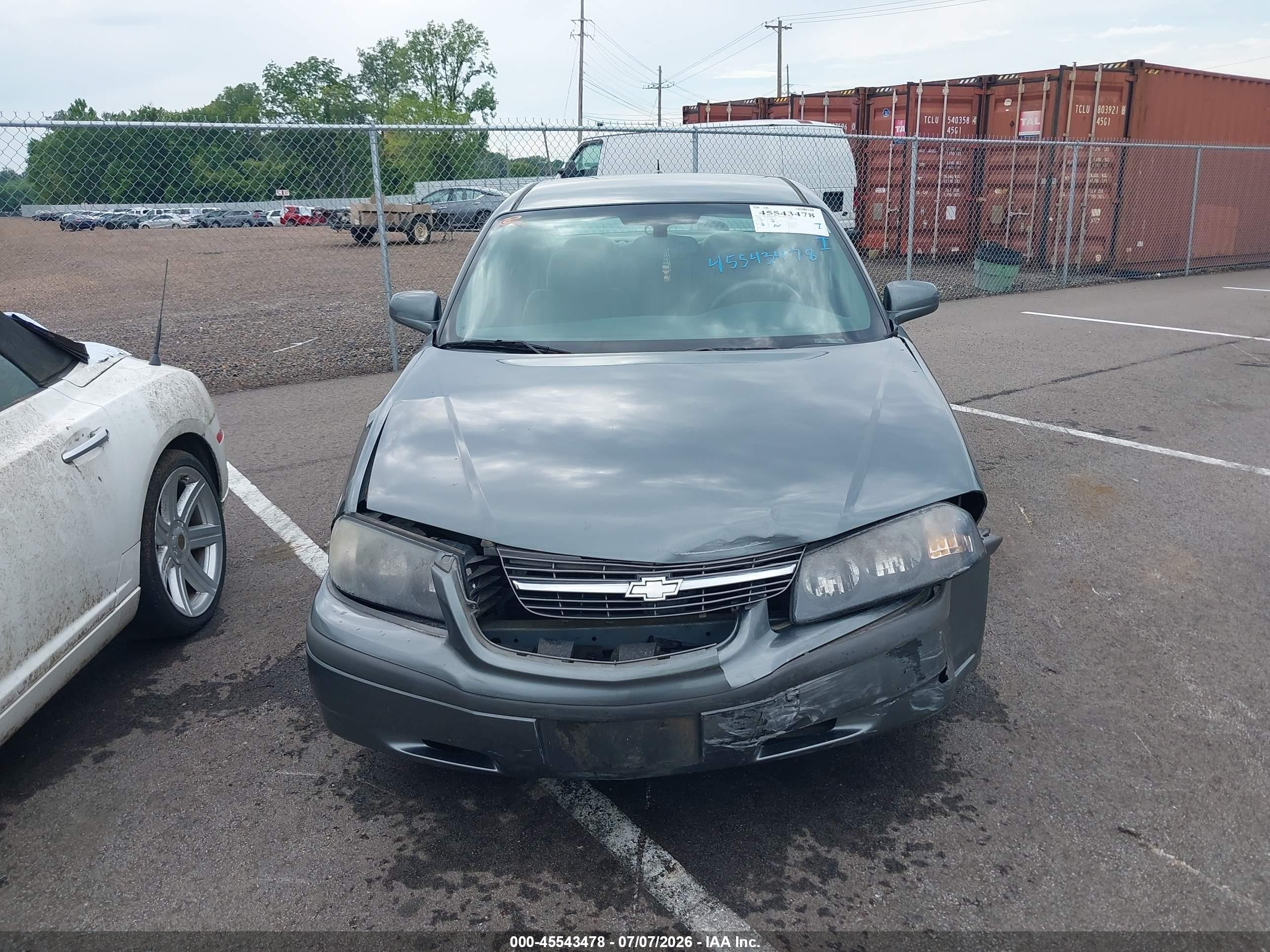 2005 Chevrolet Impala   Серый vin: 2G1WF55E459296026