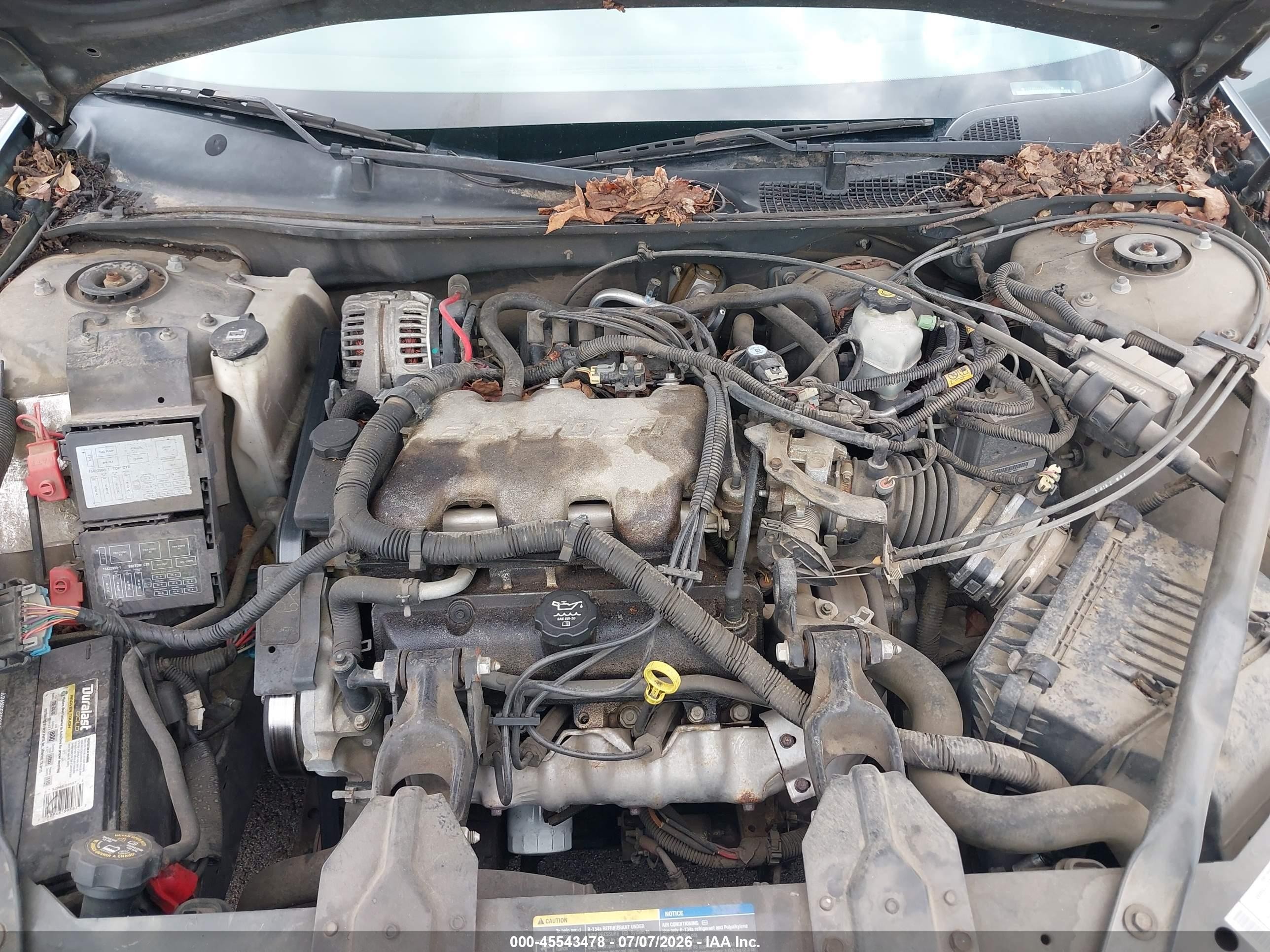 2005 Chevrolet Impala   Серый vin: 2G1WF55E459296026