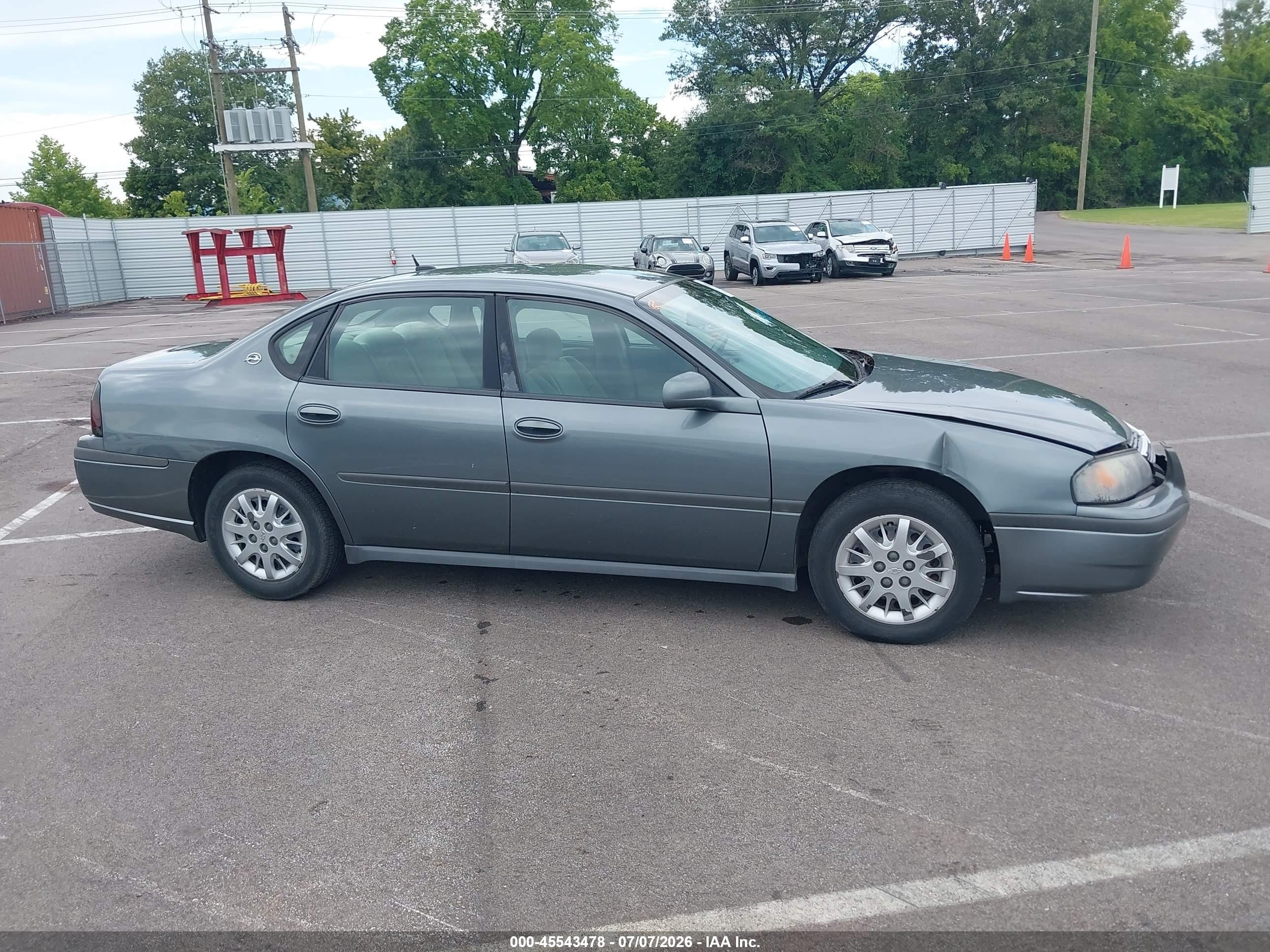 2005 Chevrolet Impala   Серый vin: 2G1WF55E459296026