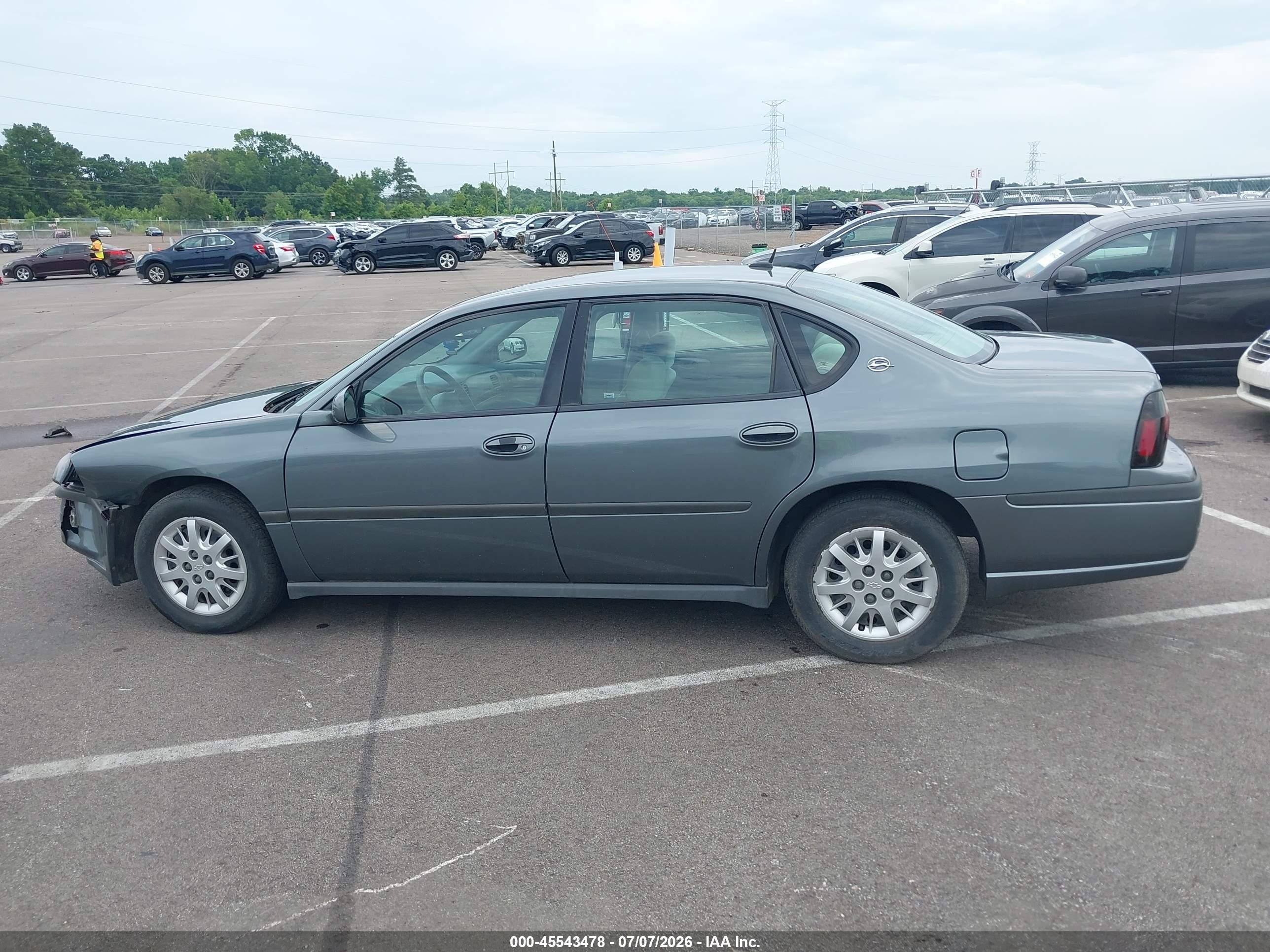 2005 Chevrolet Impala   Серый vin: 2G1WF55E459296026