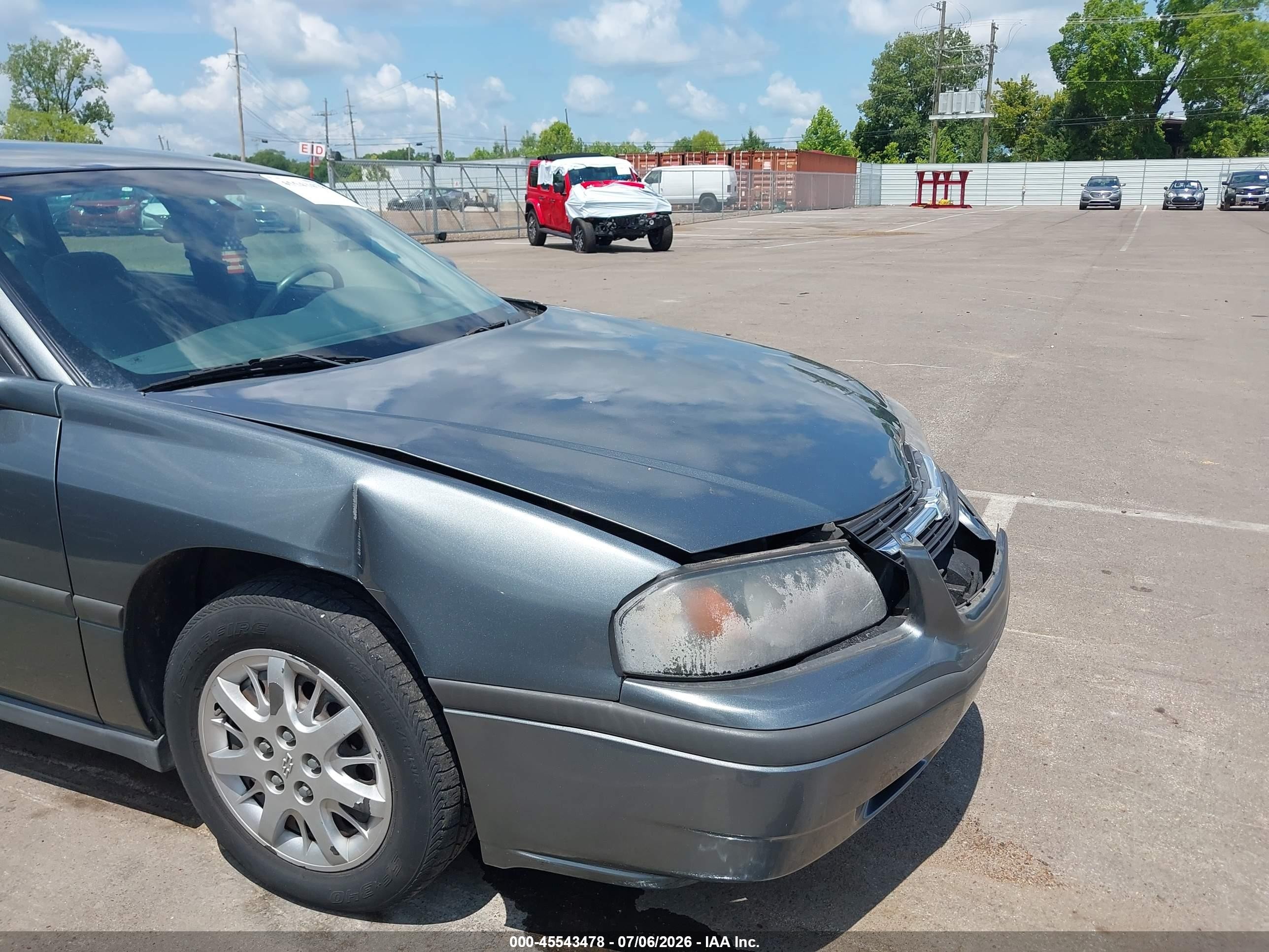 2005 Chevrolet Impala   Серый vin: 2G1WF55E459296026