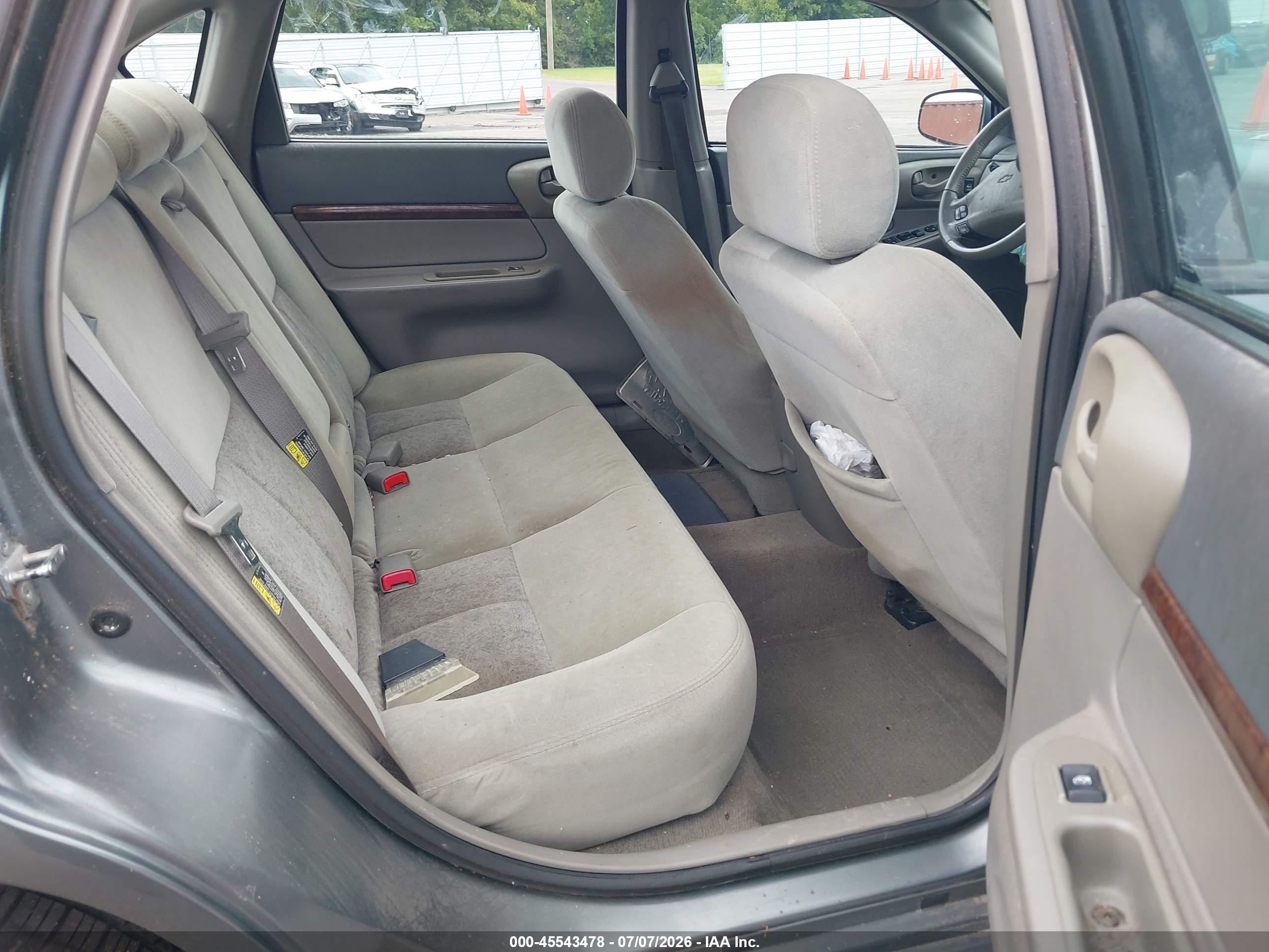 2005 Chevrolet Impala   Серый vin: 2G1WF55E459296026