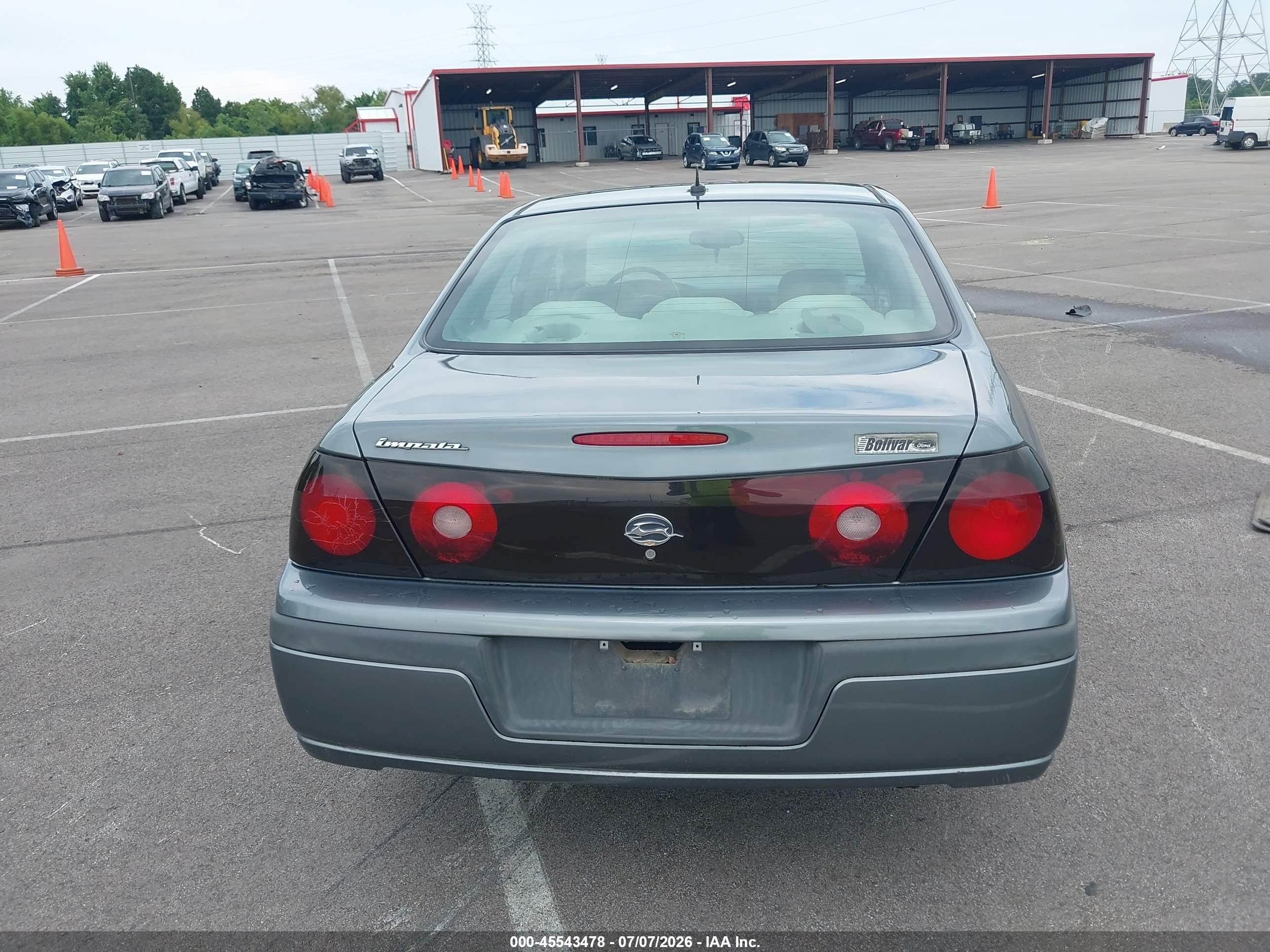 2005 Chevrolet Impala   Серый vin: 2G1WF55E459296026