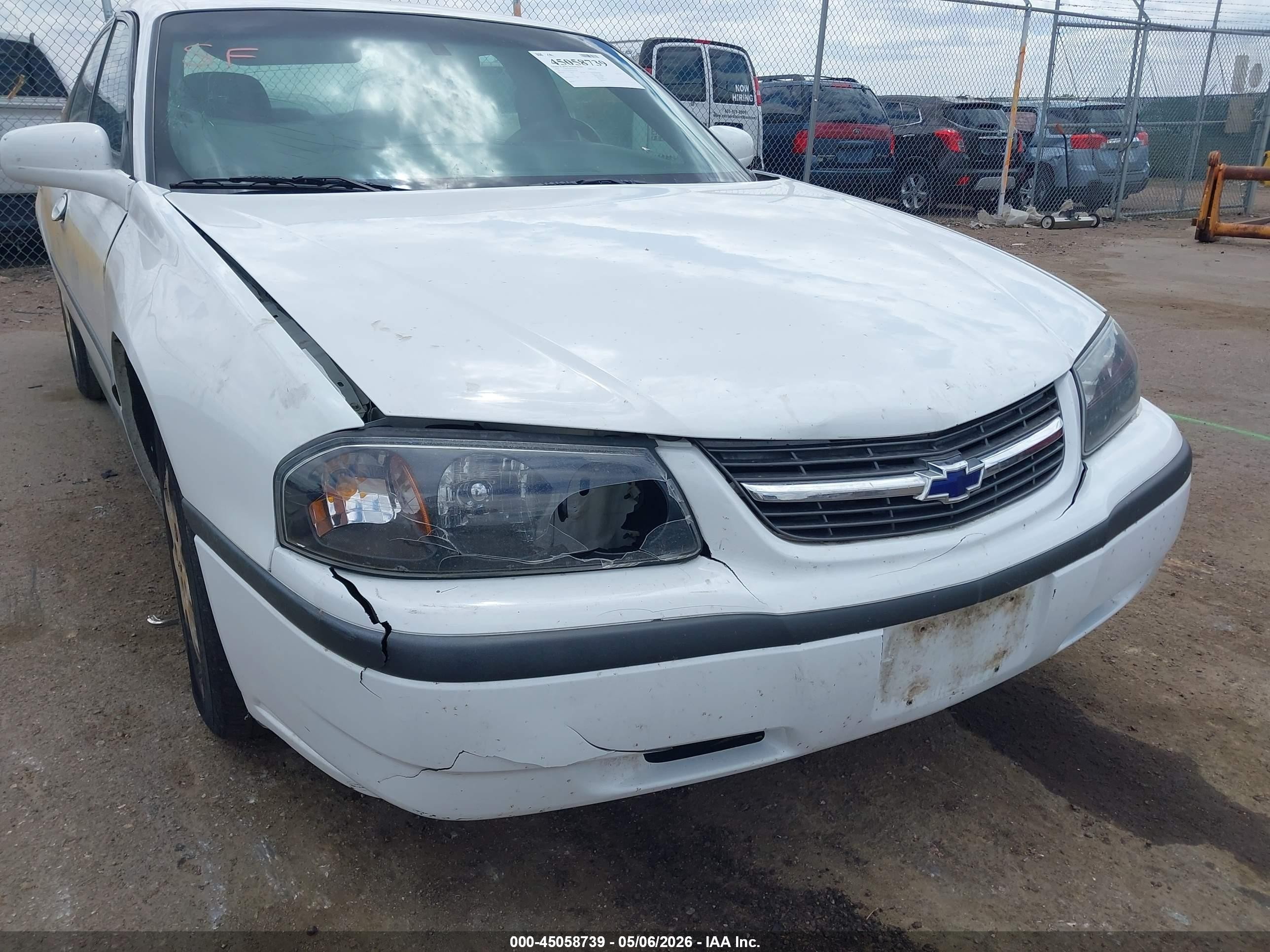 2000 Chevrolet Impala   White vin: 2G1WF55E4Y9242228