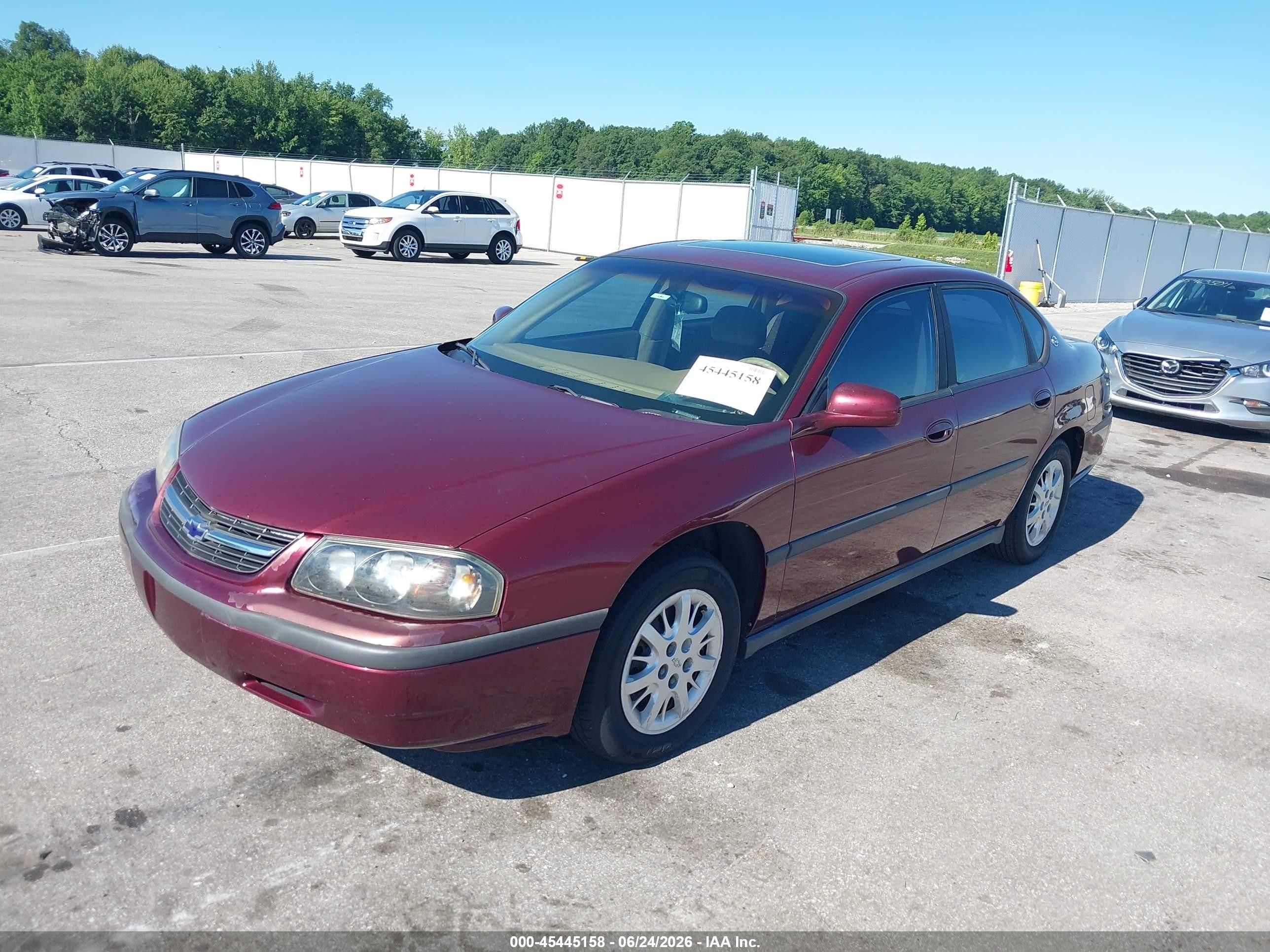 2000 Chevrolet Impala   Red vin: 2G1WF55E5Y9134779