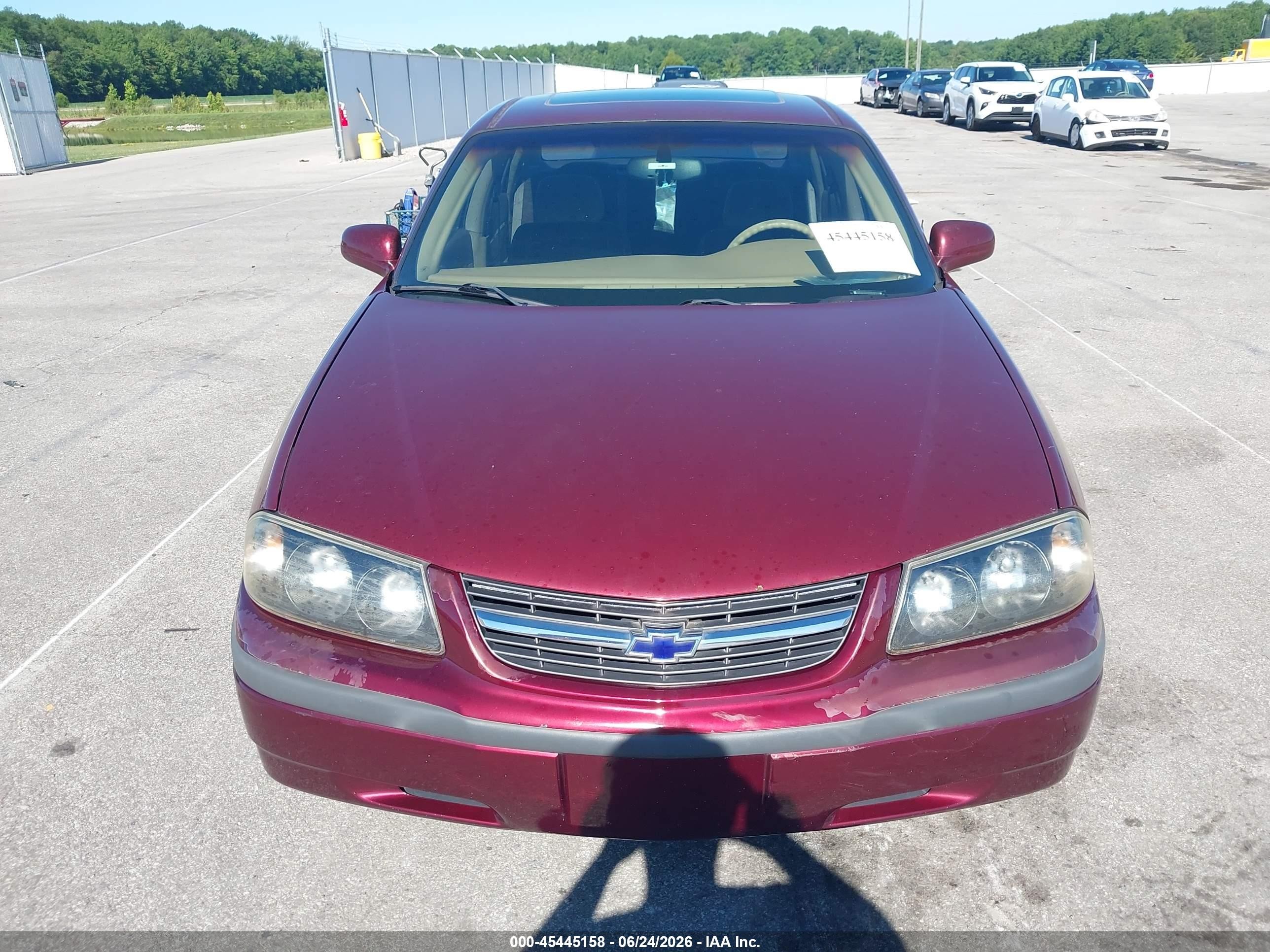 2000 Chevrolet Impala   Red vin: 2G1WF55E5Y9134779