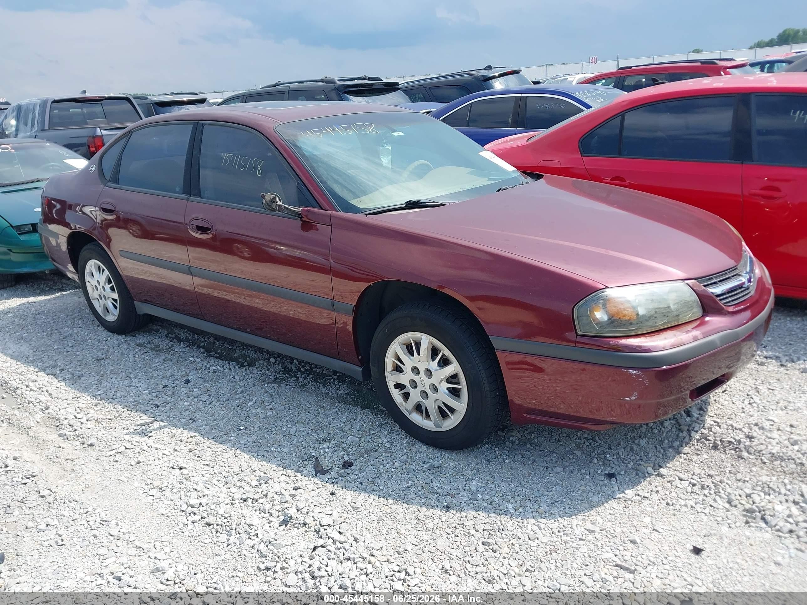 2000 Chevrolet Impala   Red vin: 2G1WF55E5Y9134779