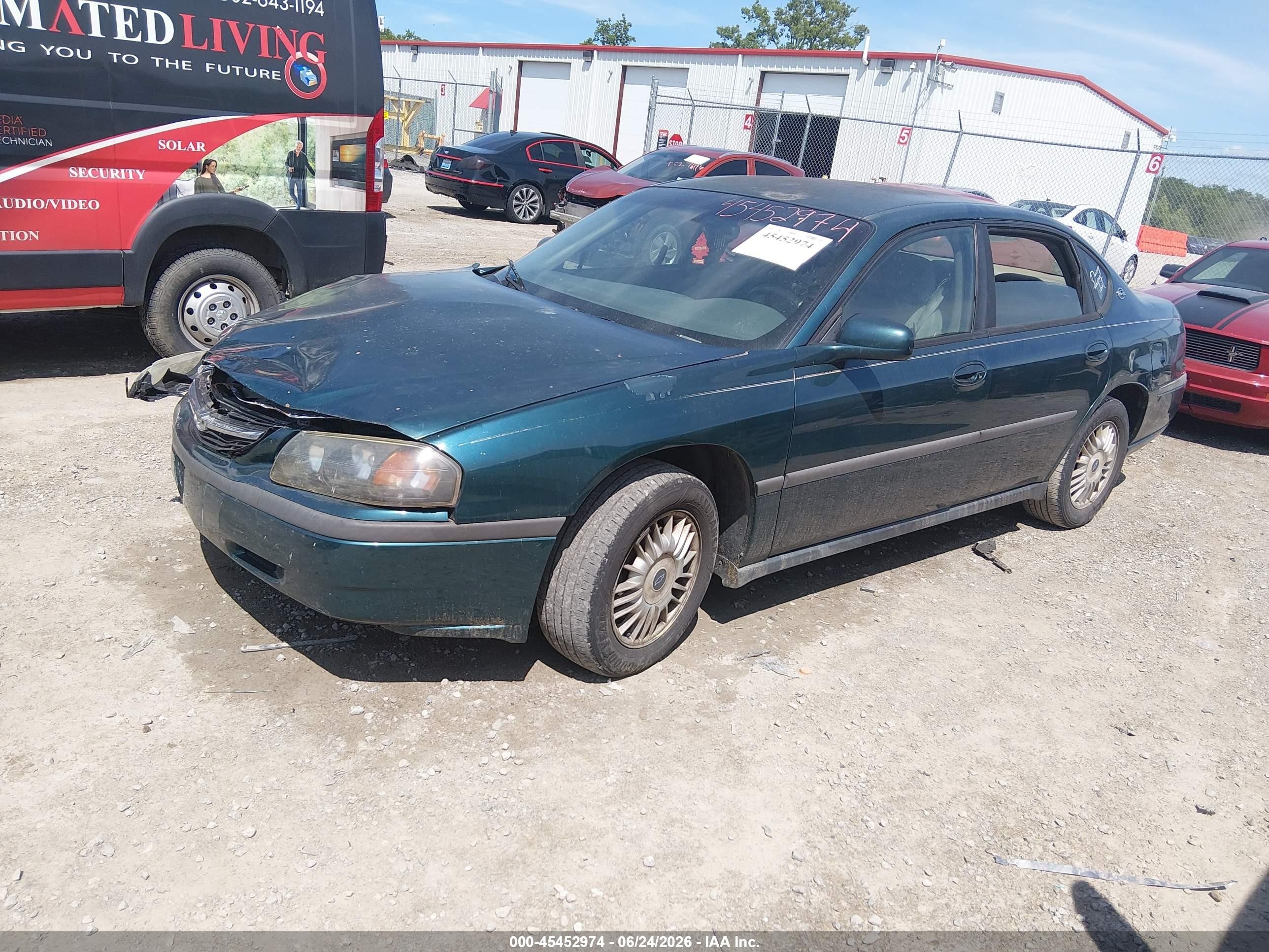 2001 Chevrolet Impala   Green vin: 2G1WF55E619205283