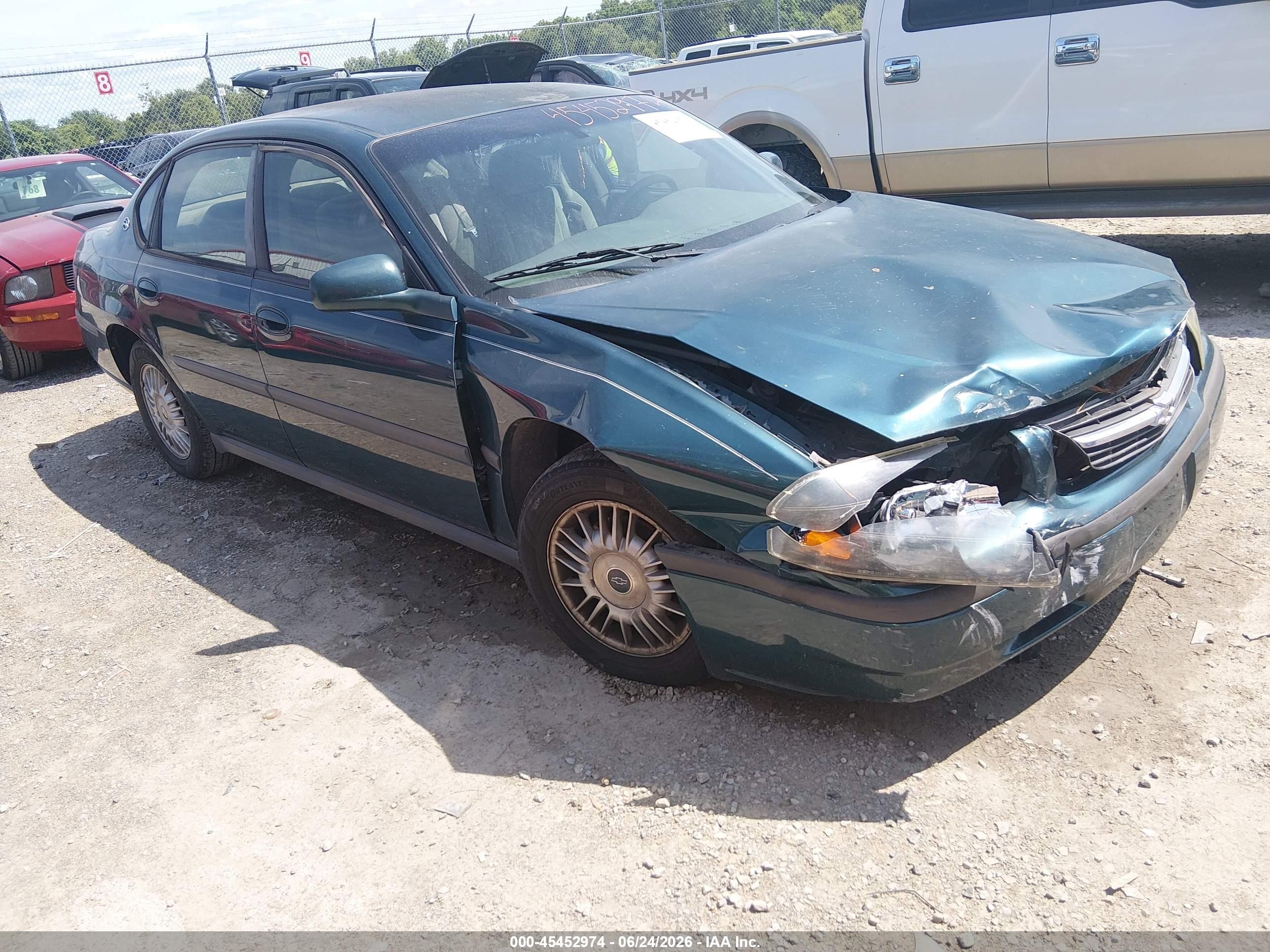 2001 Chevrolet Impala   Green vin: 2G1WF55E619205283