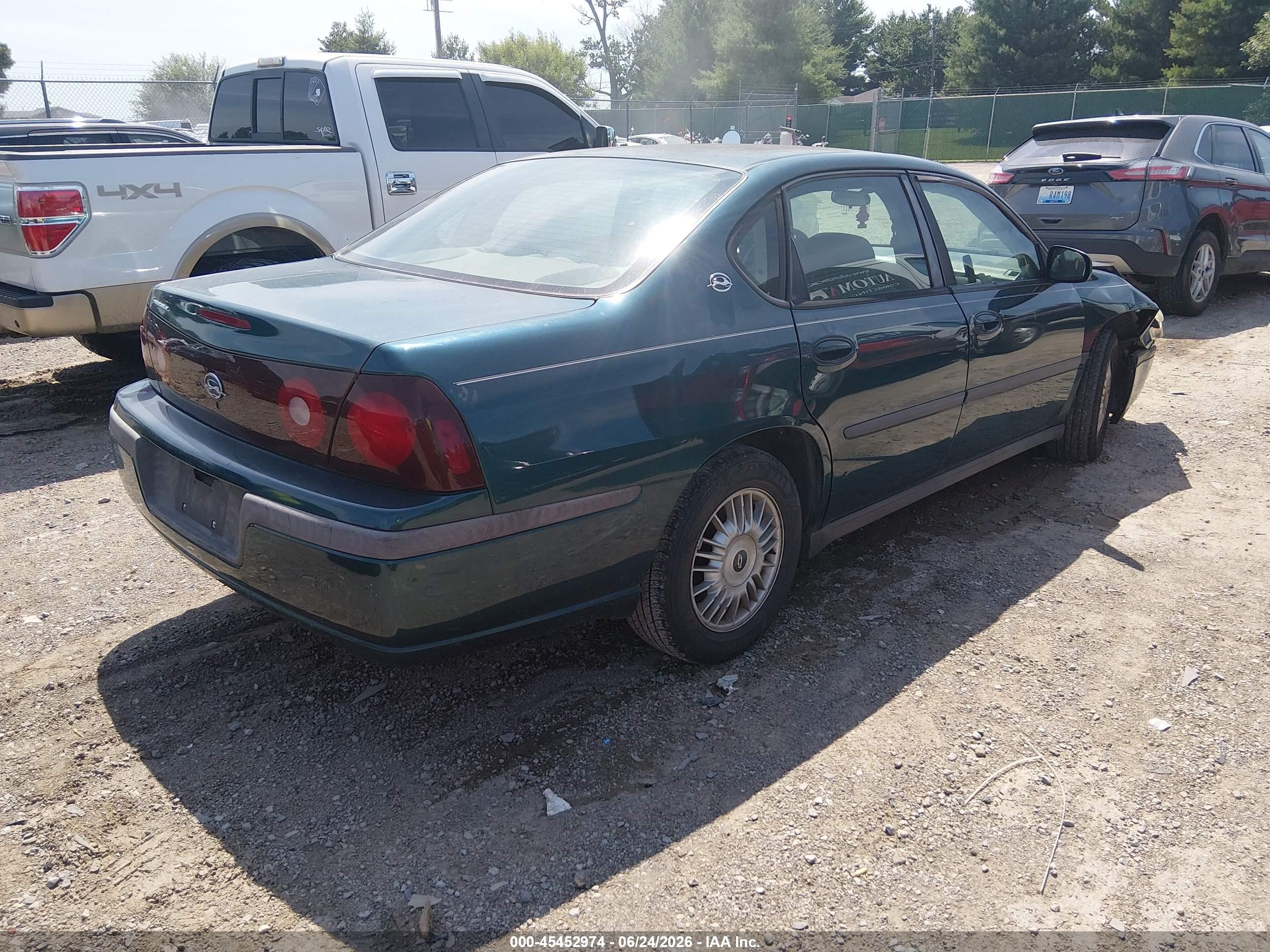 2001 Chevrolet Impala   Green vin: 2G1WF55E619205283