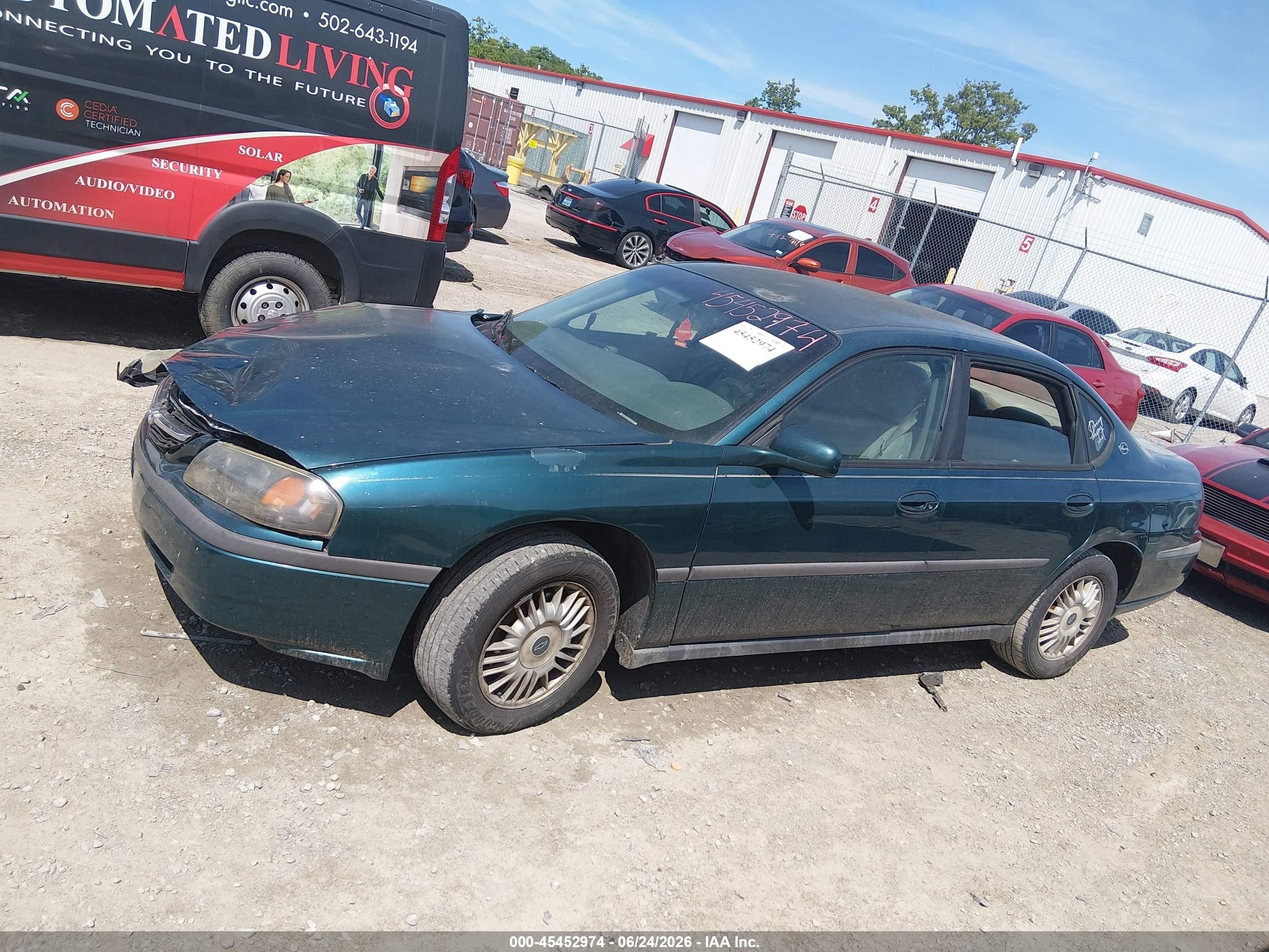 2001 Chevrolet Impala   Green vin: 2G1WF55E619205283
