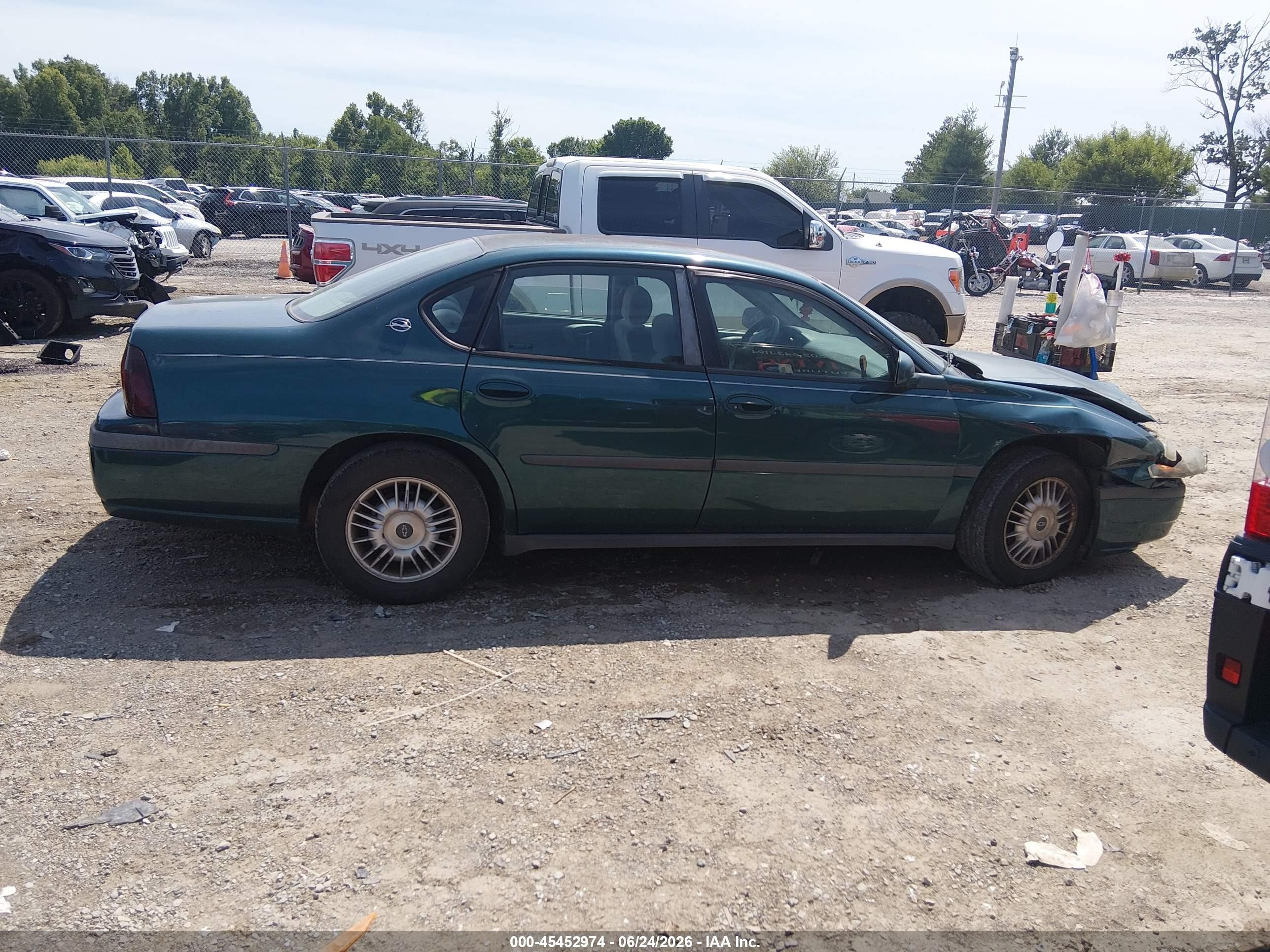 2001 Chevrolet Impala   Green vin: 2G1WF55E619205283