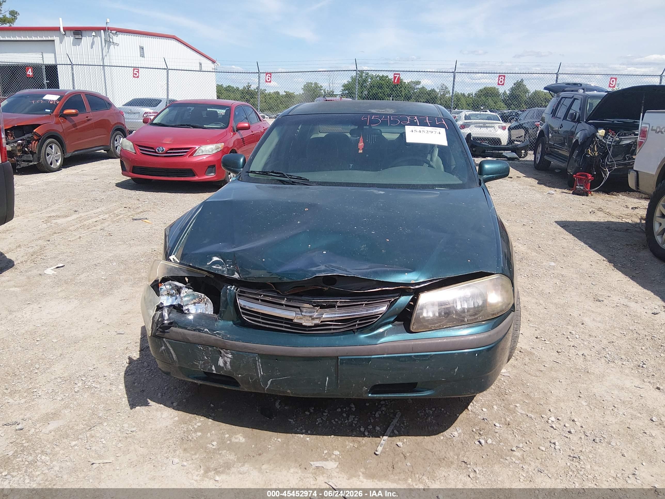 2001 Chevrolet Impala   Green vin: 2G1WF55E619205283