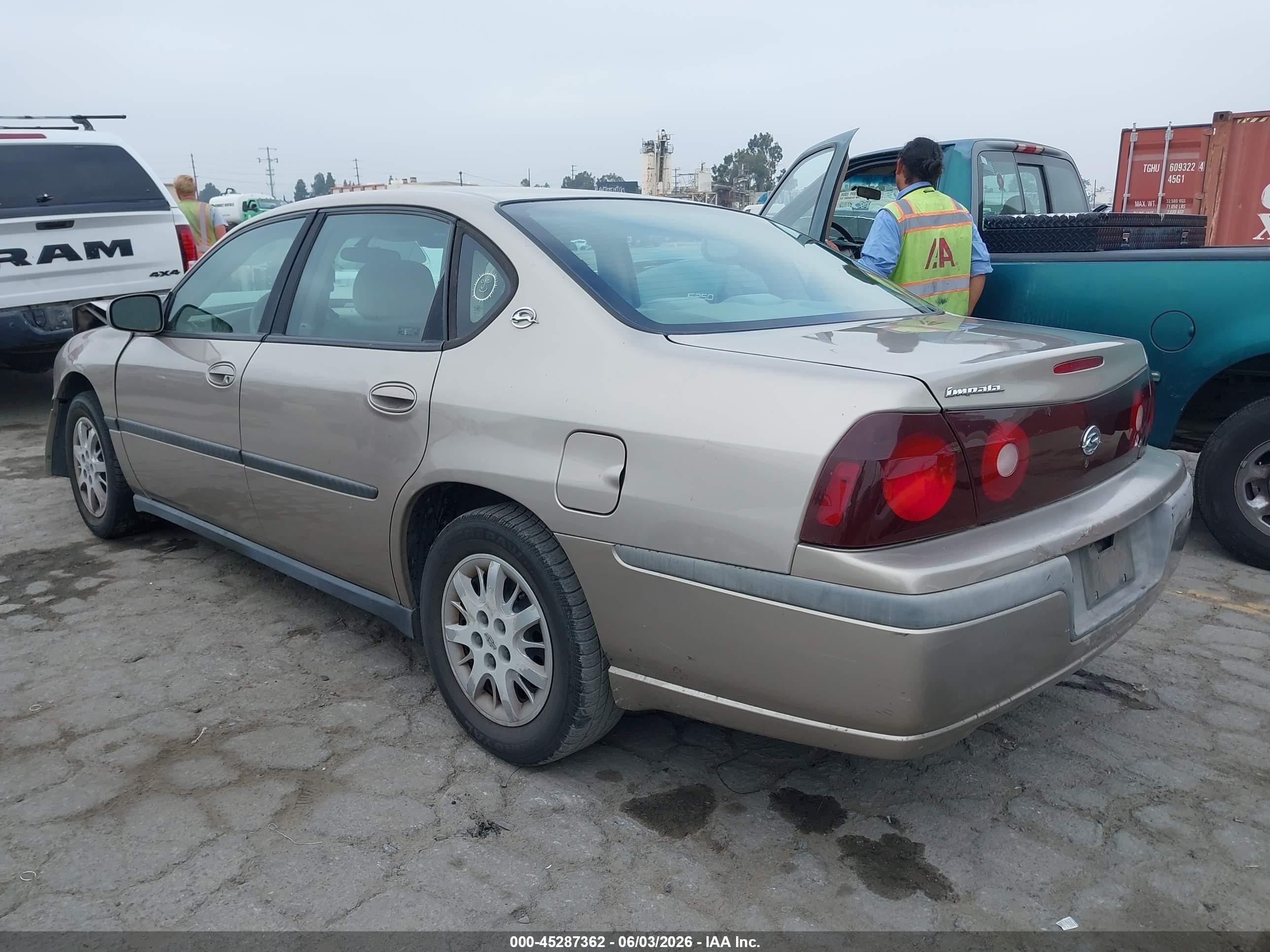 2001 Chevrolet Impala   Beige vin: 2G1WF55E619274989
