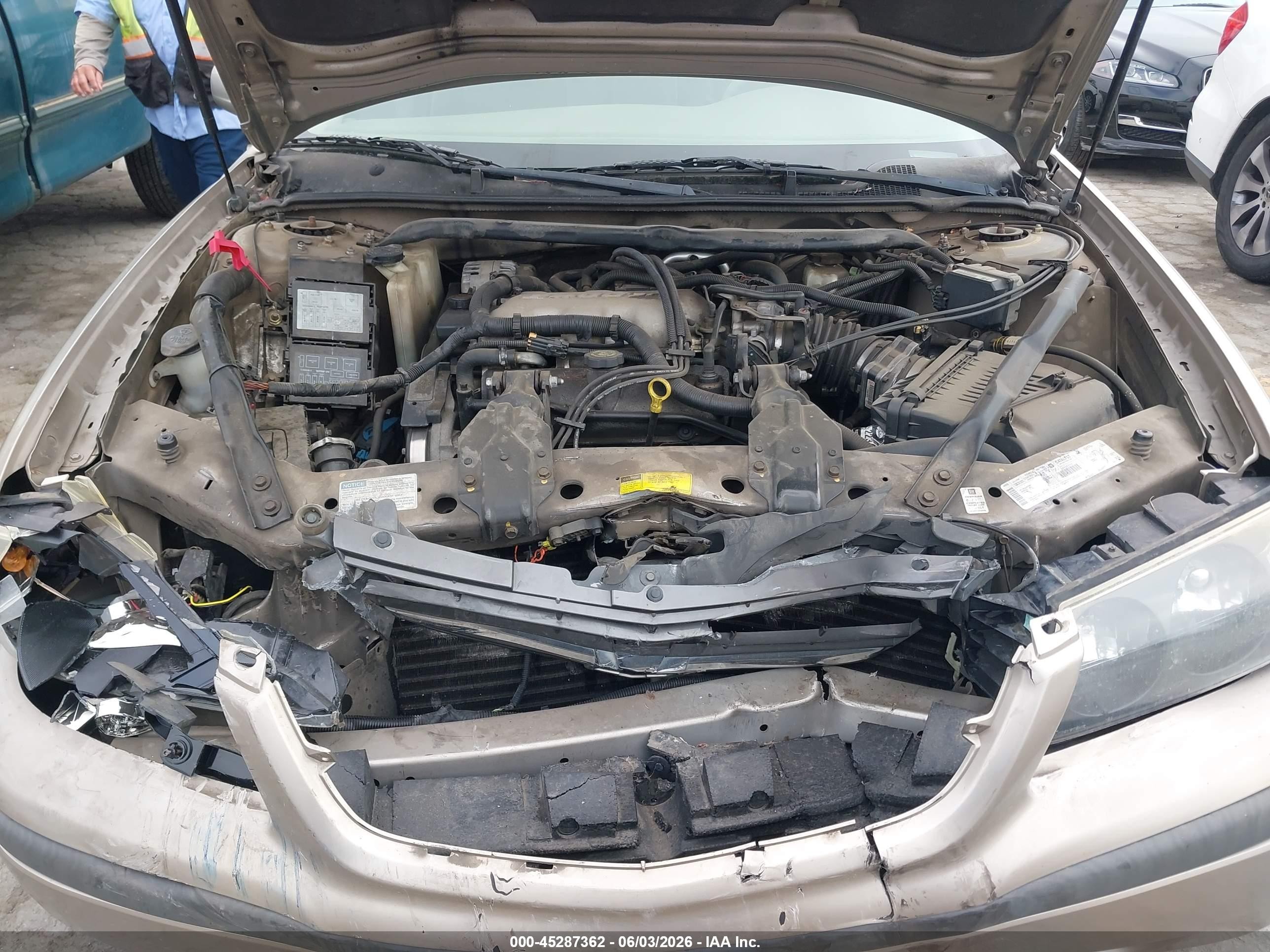 2001 Chevrolet Impala   Beige vin: 2G1WF55E619274989