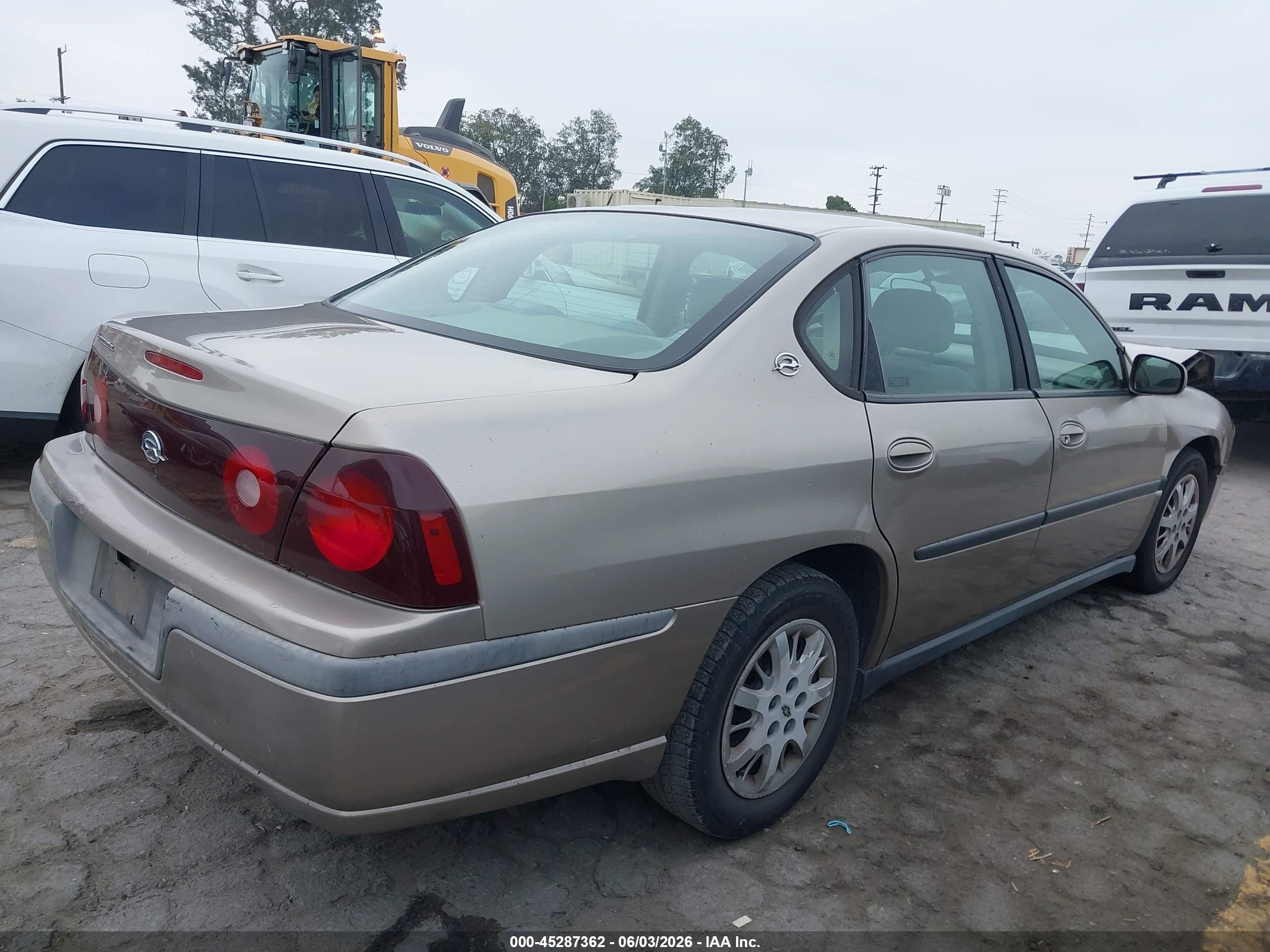 2001 Chevrolet Impala   Beige vin: 2G1WF55E619274989