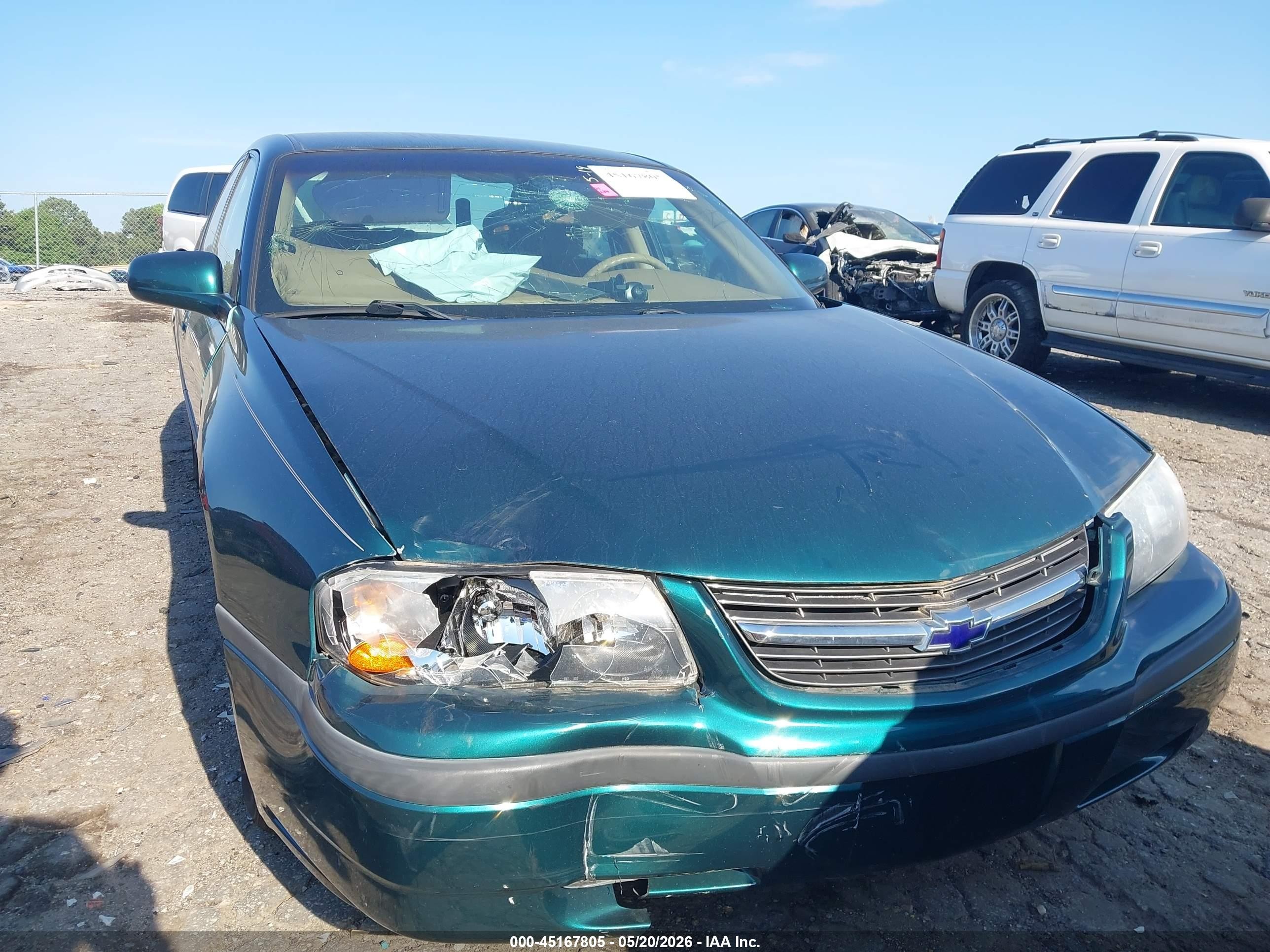 2000 Chevrolet Impala   Зеленый vin: 2G1WF55E6Y9134175