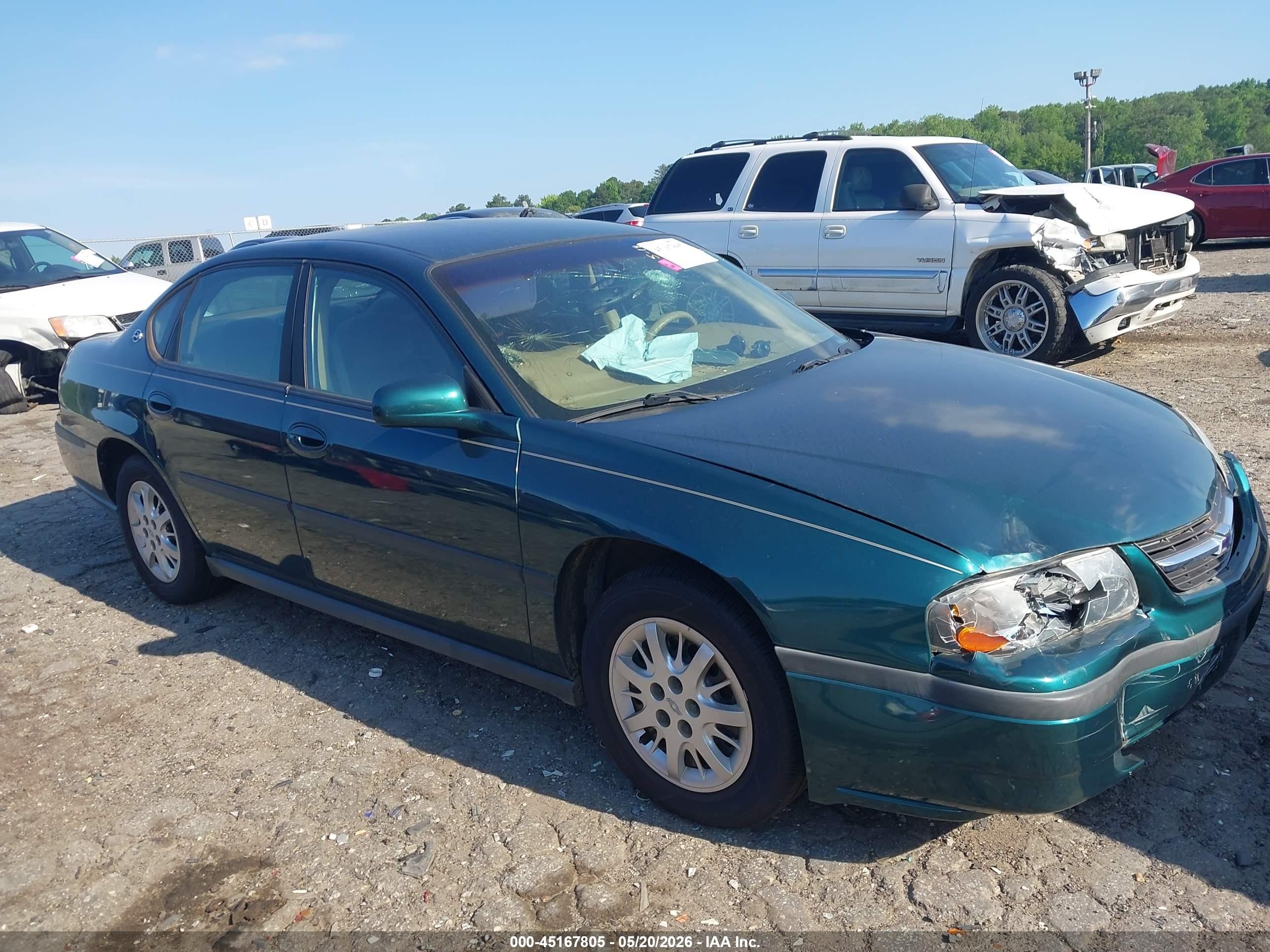 2000 Chevrolet Impala   Зеленый vin: 2G1WF55E6Y9134175