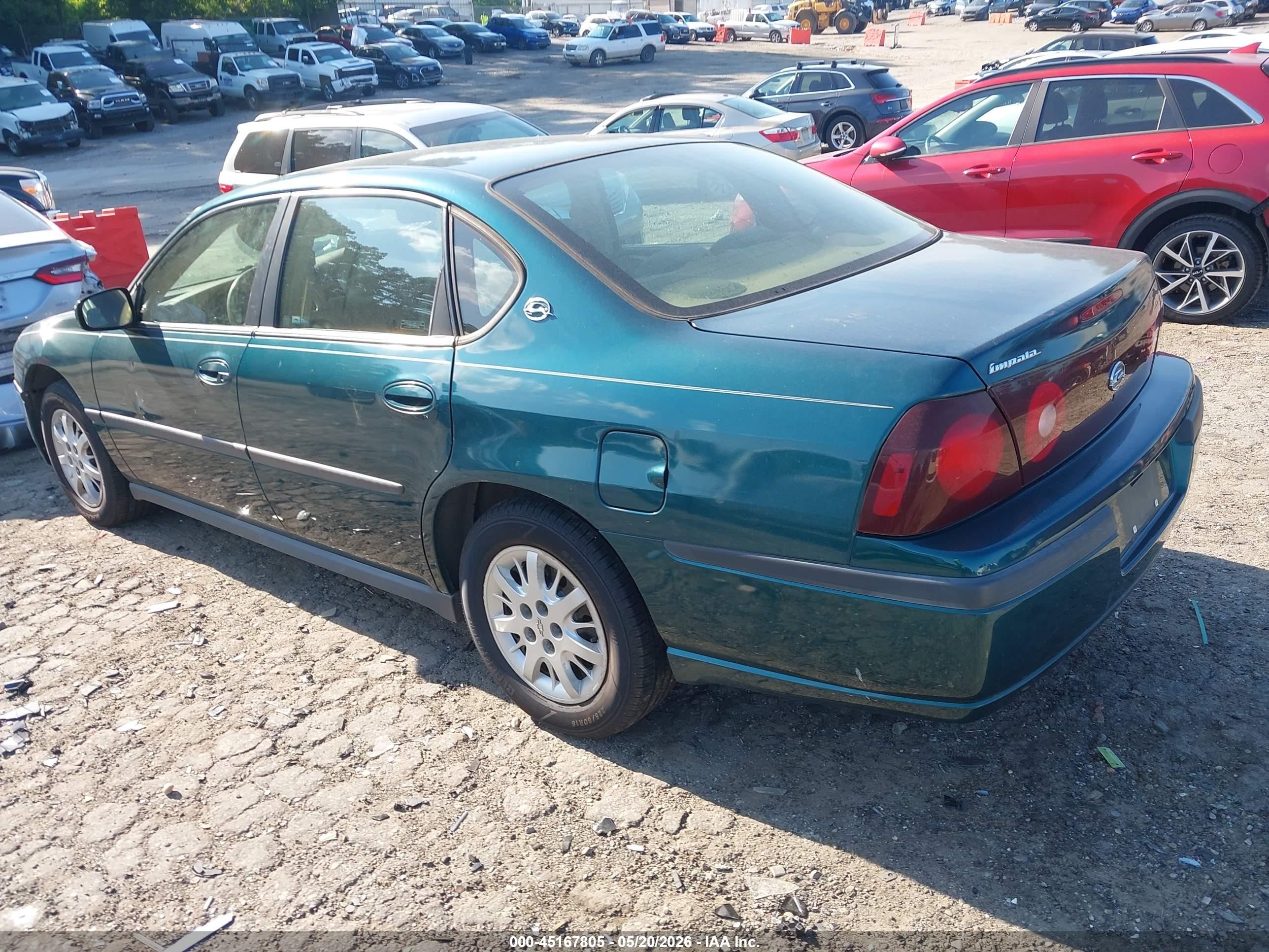 2000 Chevrolet Impala   Зеленый vin: 2G1WF55E6Y9134175