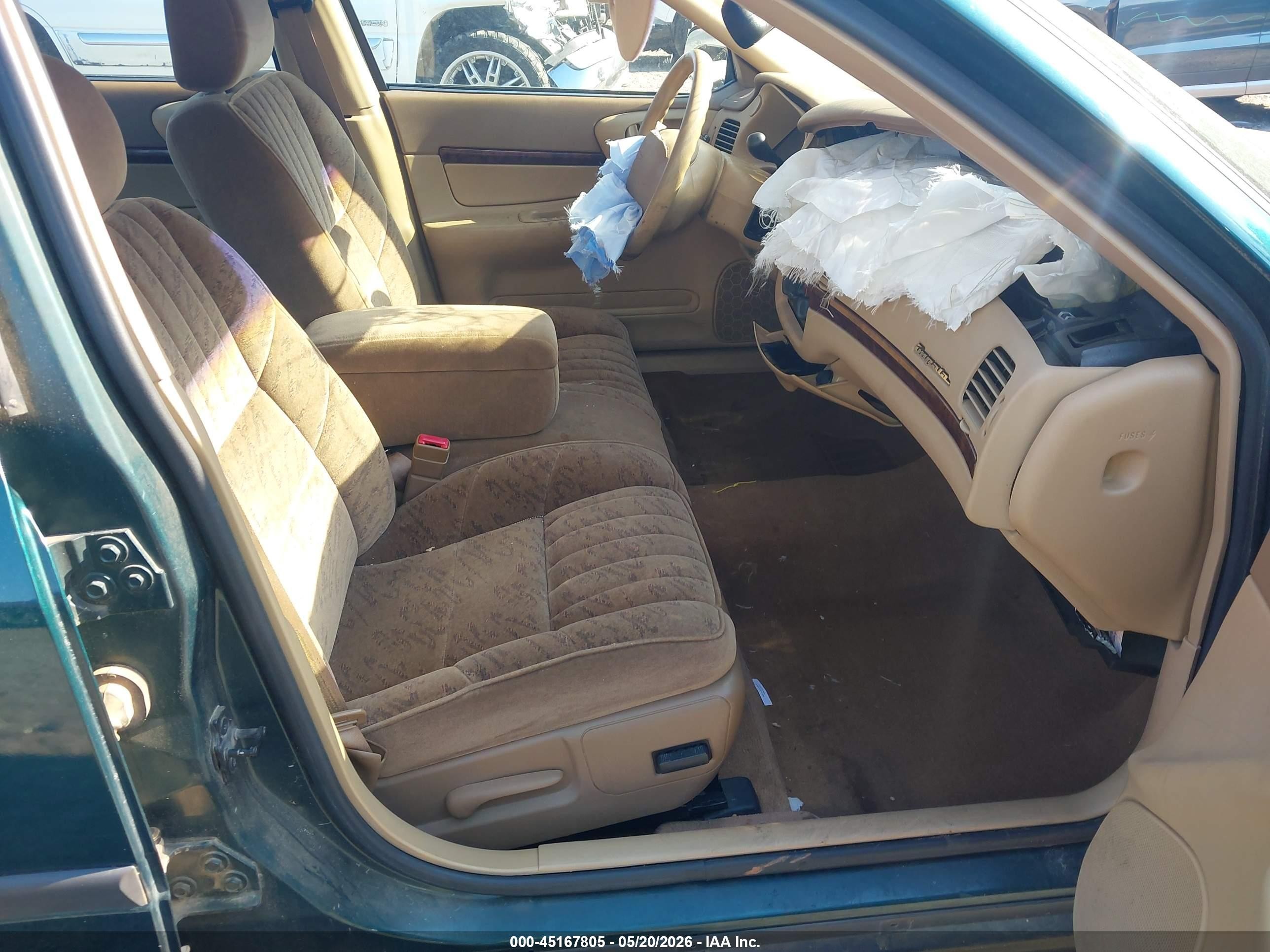 2000 Chevrolet Impala   Зеленый vin: 2G1WF55E6Y9134175