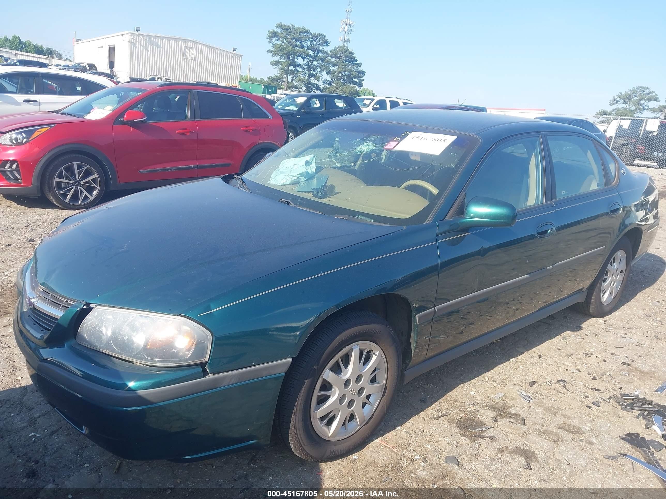 2000 Chevrolet Impala   Зеленый vin: 2G1WF55E6Y9134175