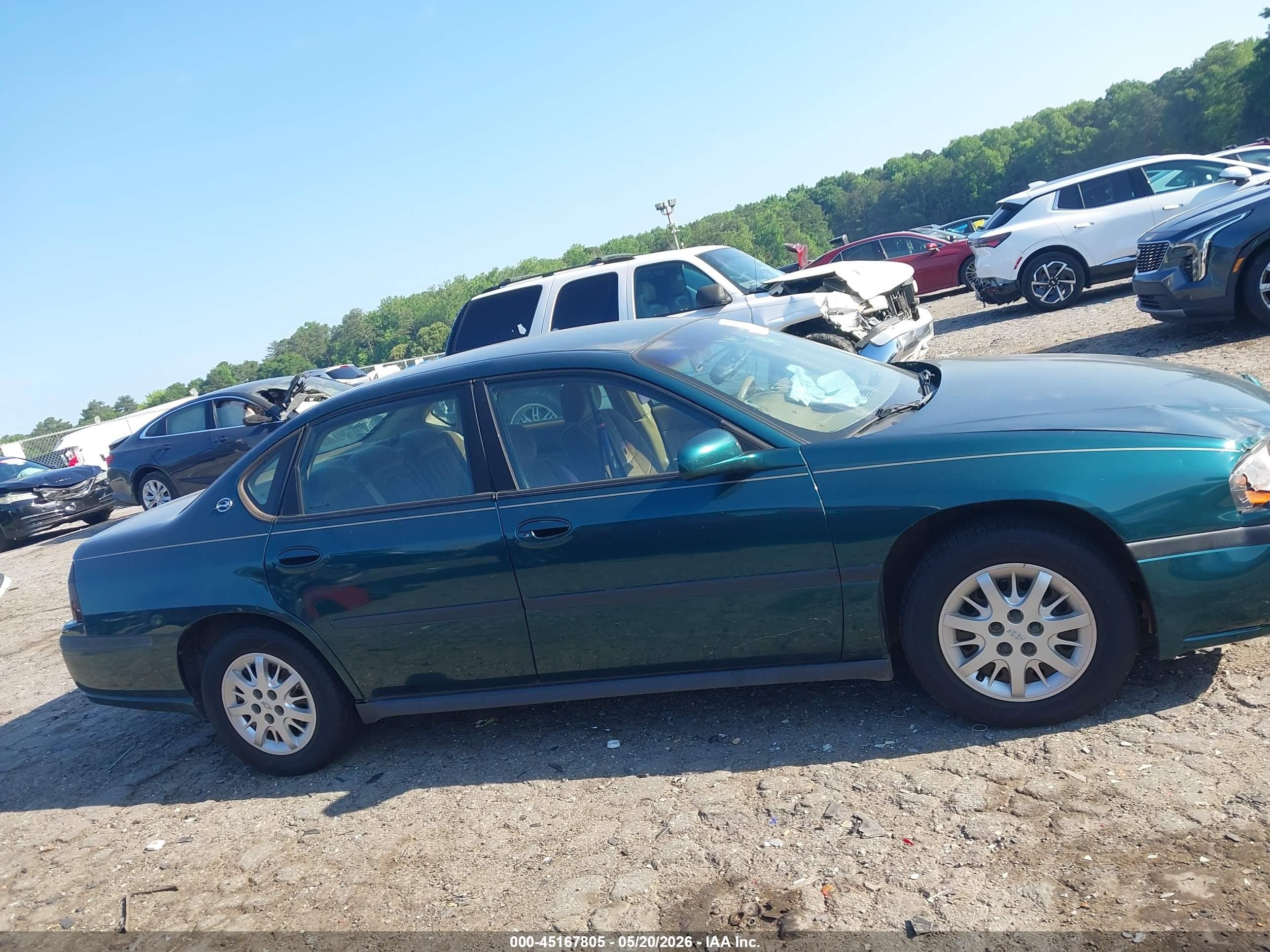 2000 Chevrolet Impala   Зеленый vin: 2G1WF55E6Y9134175