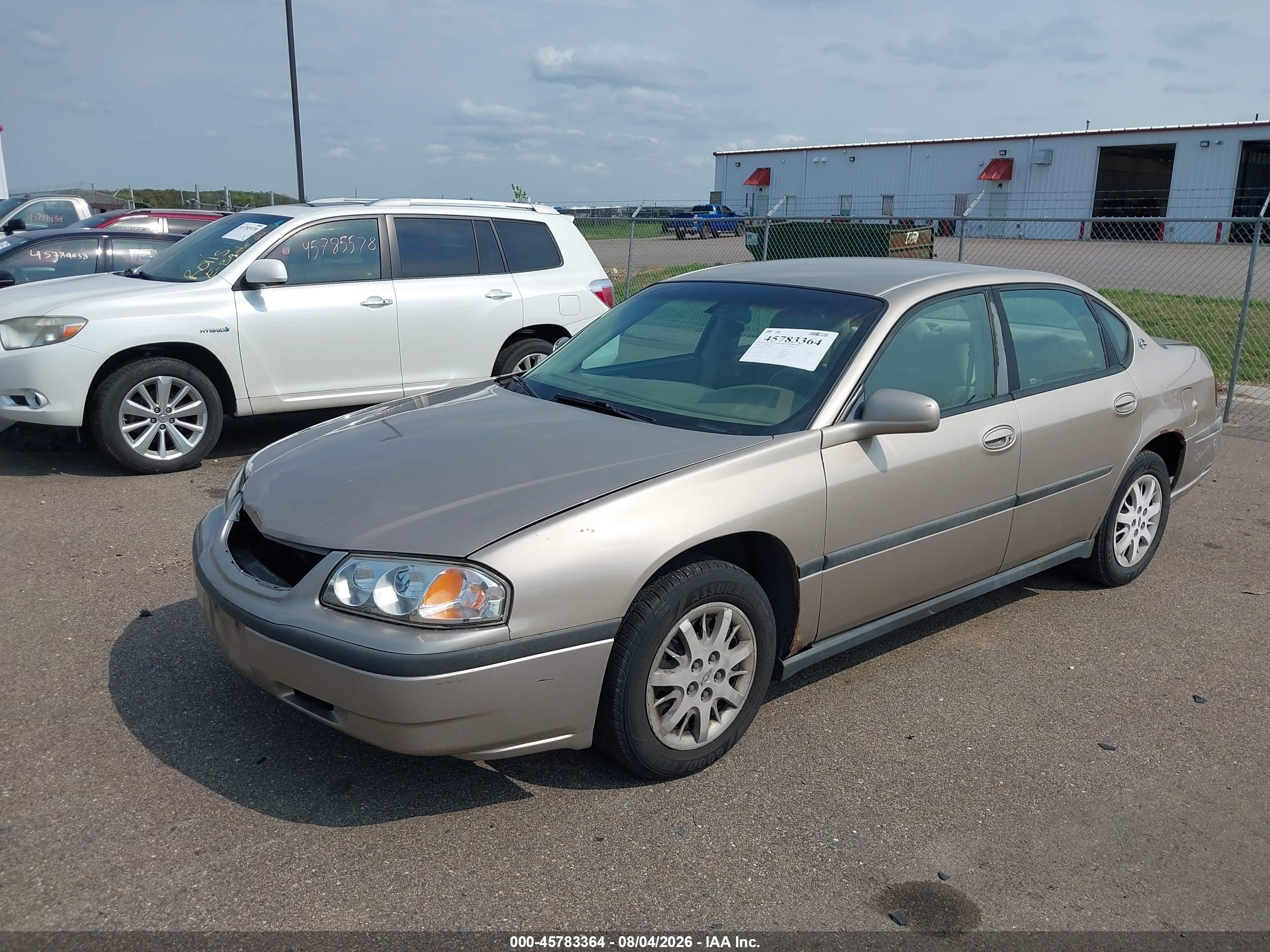 2001 Chevrolet Impala Brown vin: 2G1WF55E719200416