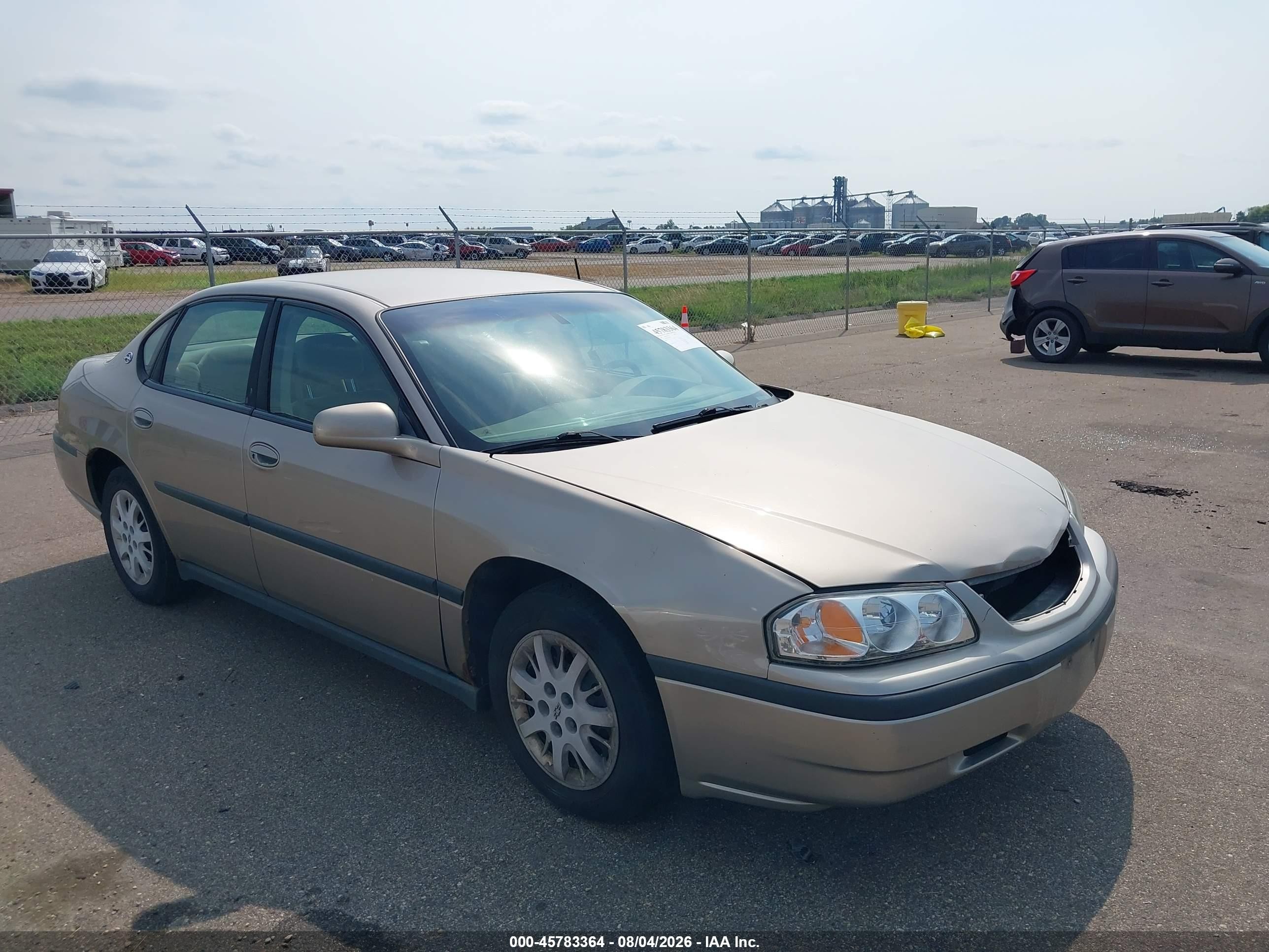2001 Chevrolet Impala Brown vin: 2G1WF55E719200416
