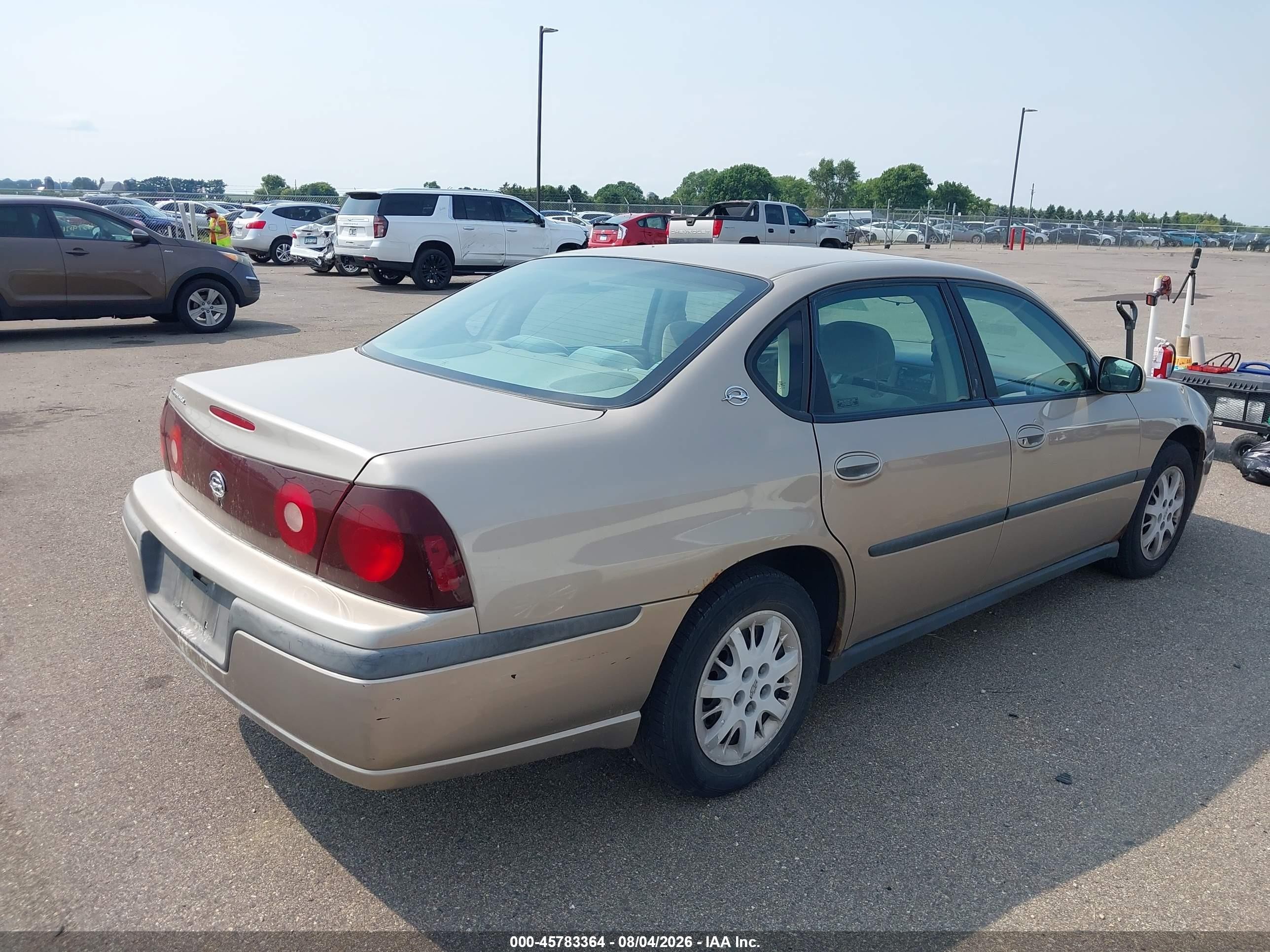 2001 Chevrolet Impala Brown vin: 2G1WF55E719200416