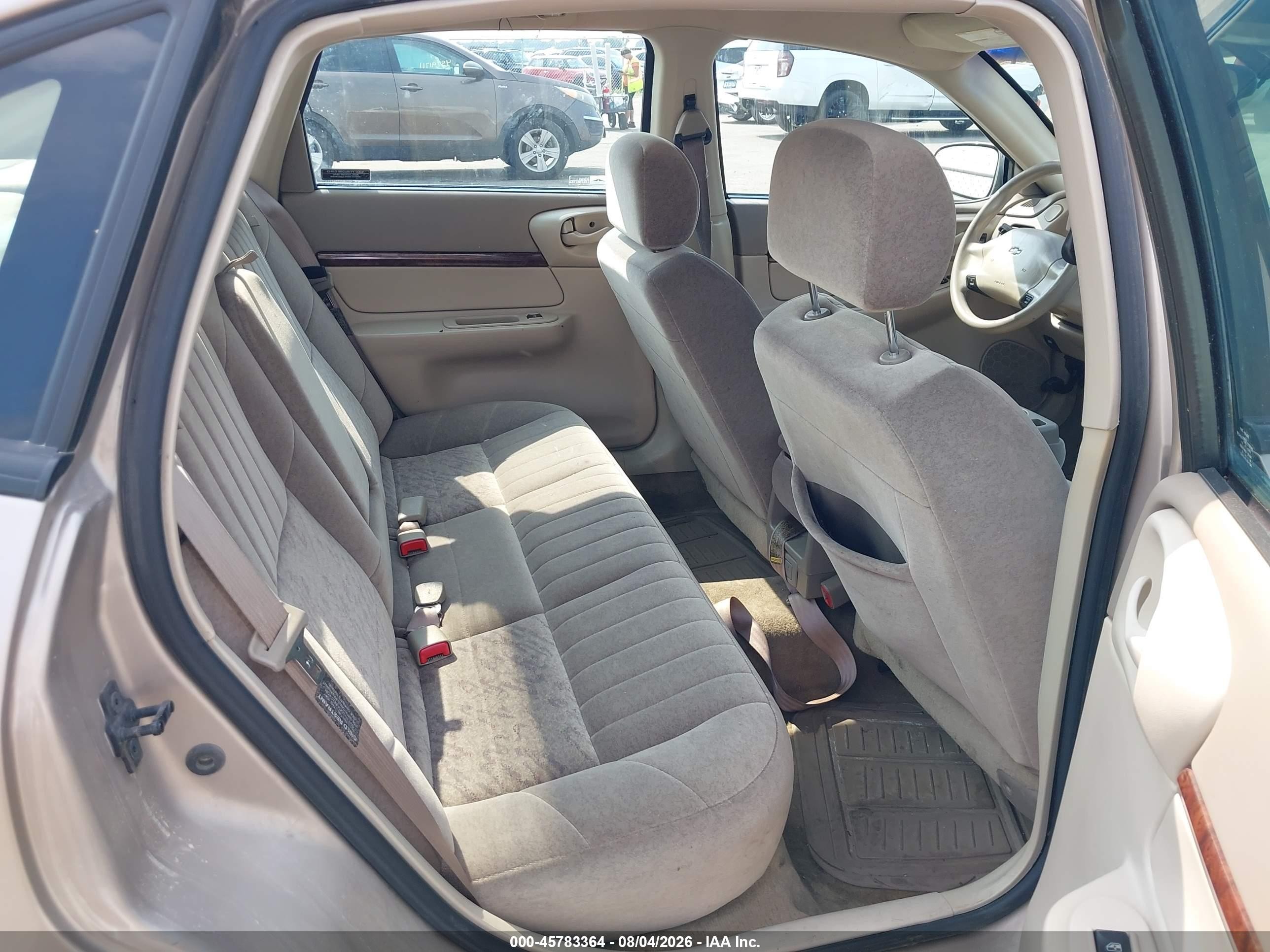 2001 Chevrolet Impala Brown vin: 2G1WF55E719200416