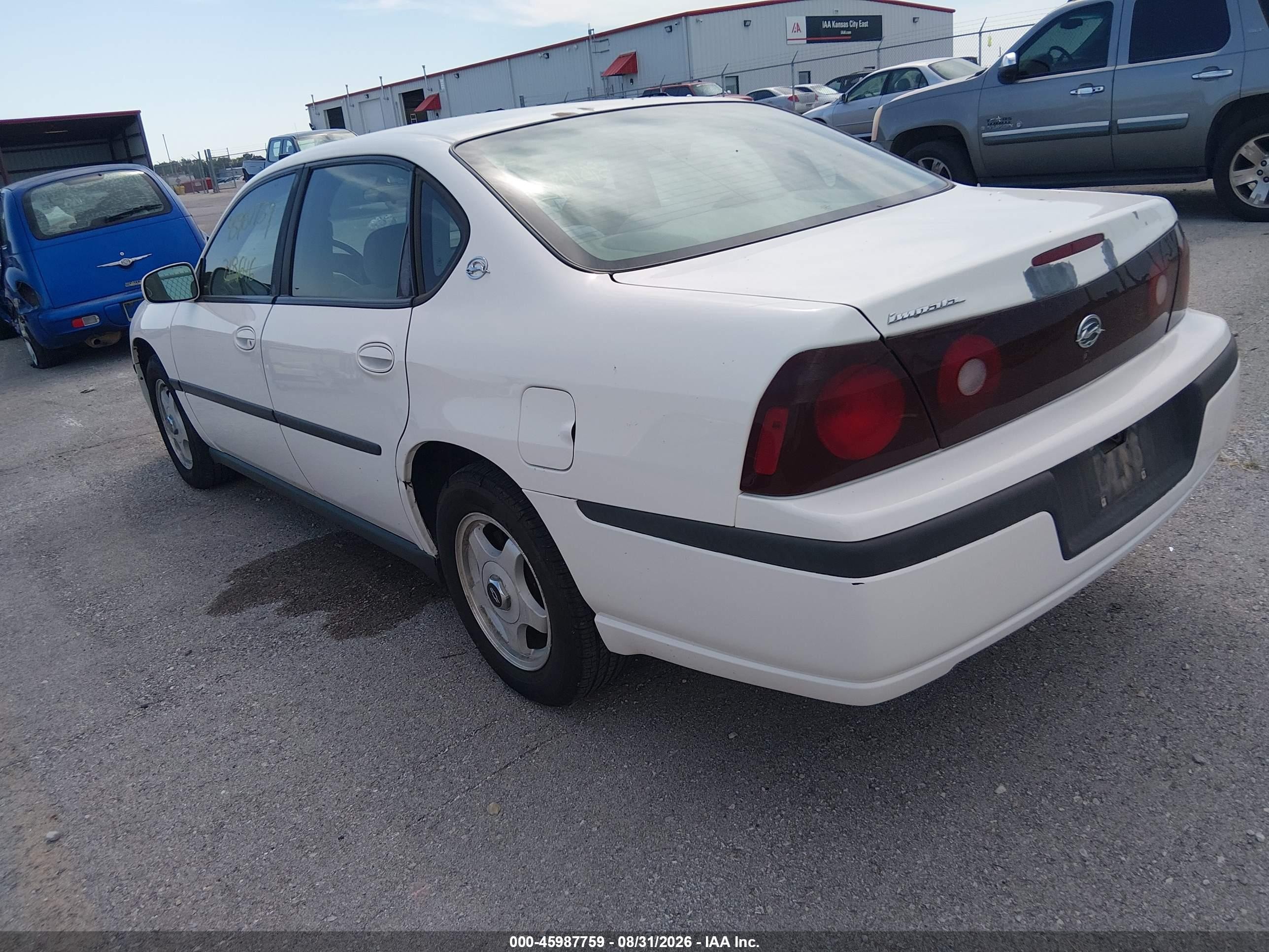 2002 Chevrolet Impala   White vin: 2G1WF55E729154636
