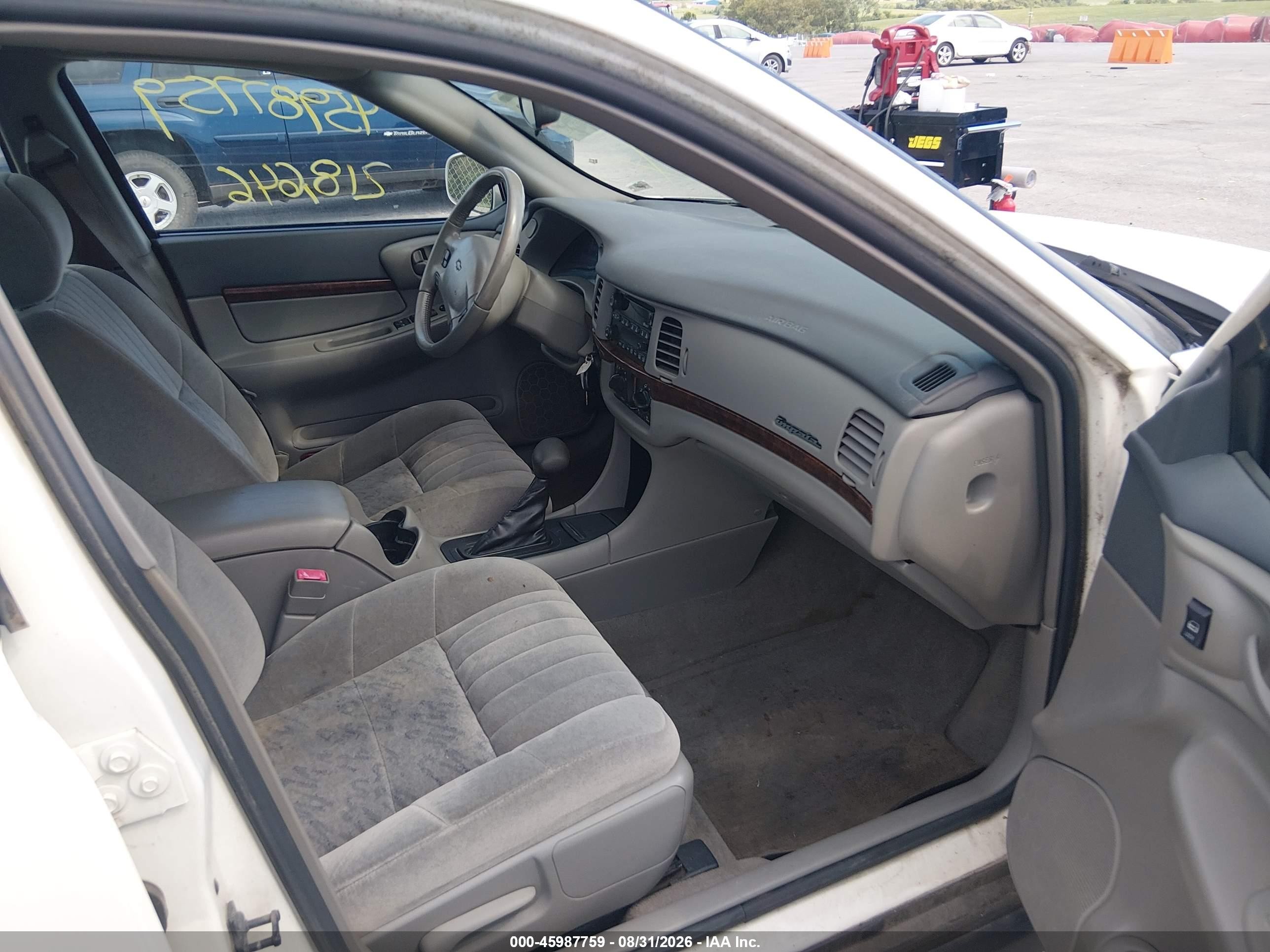 2002 Chevrolet Impala   White vin: 2G1WF55E729154636